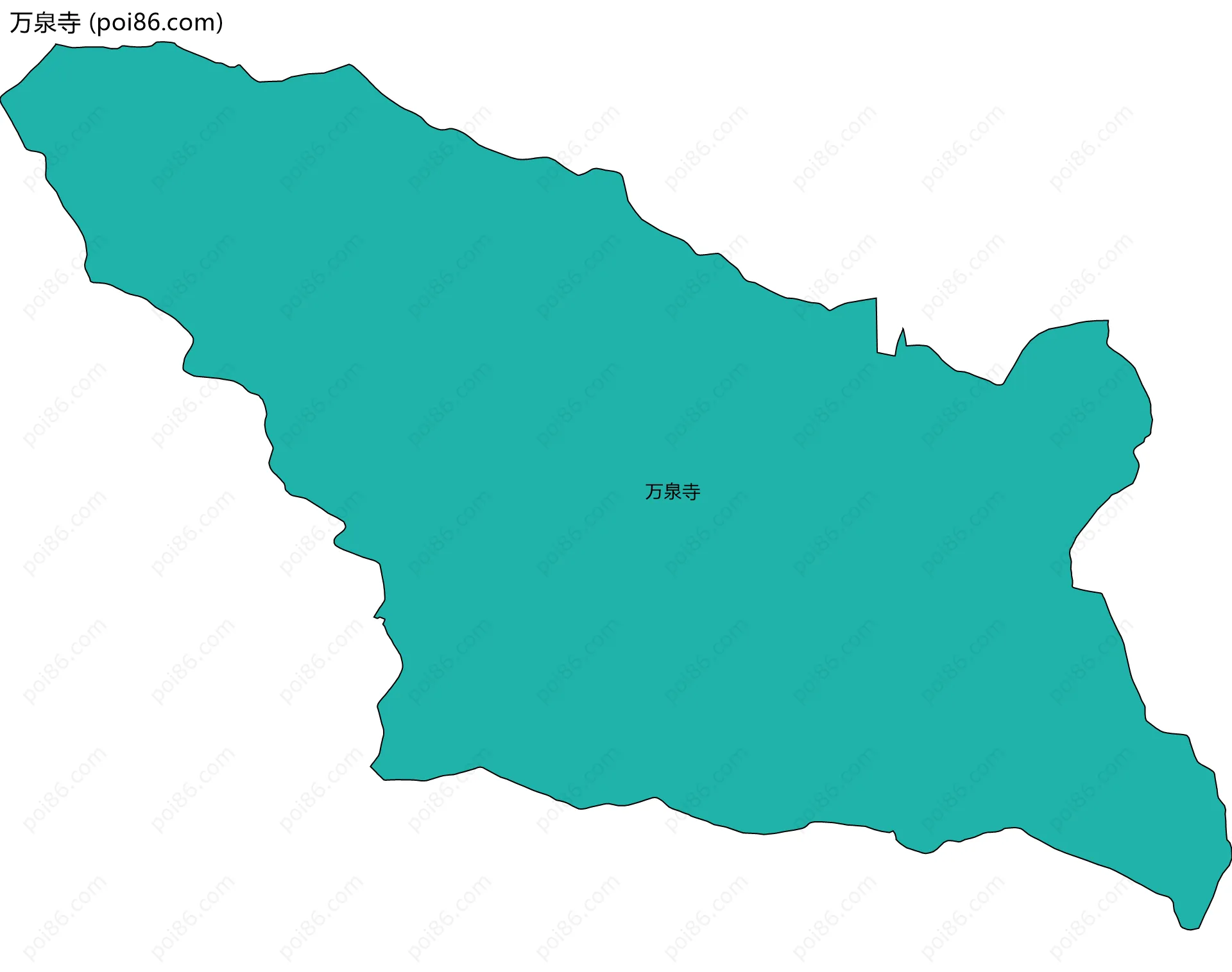 万泉寺边界地图