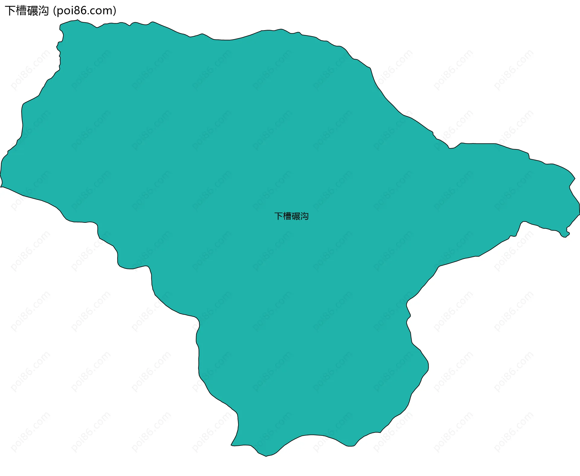 下槽碾沟边界地图