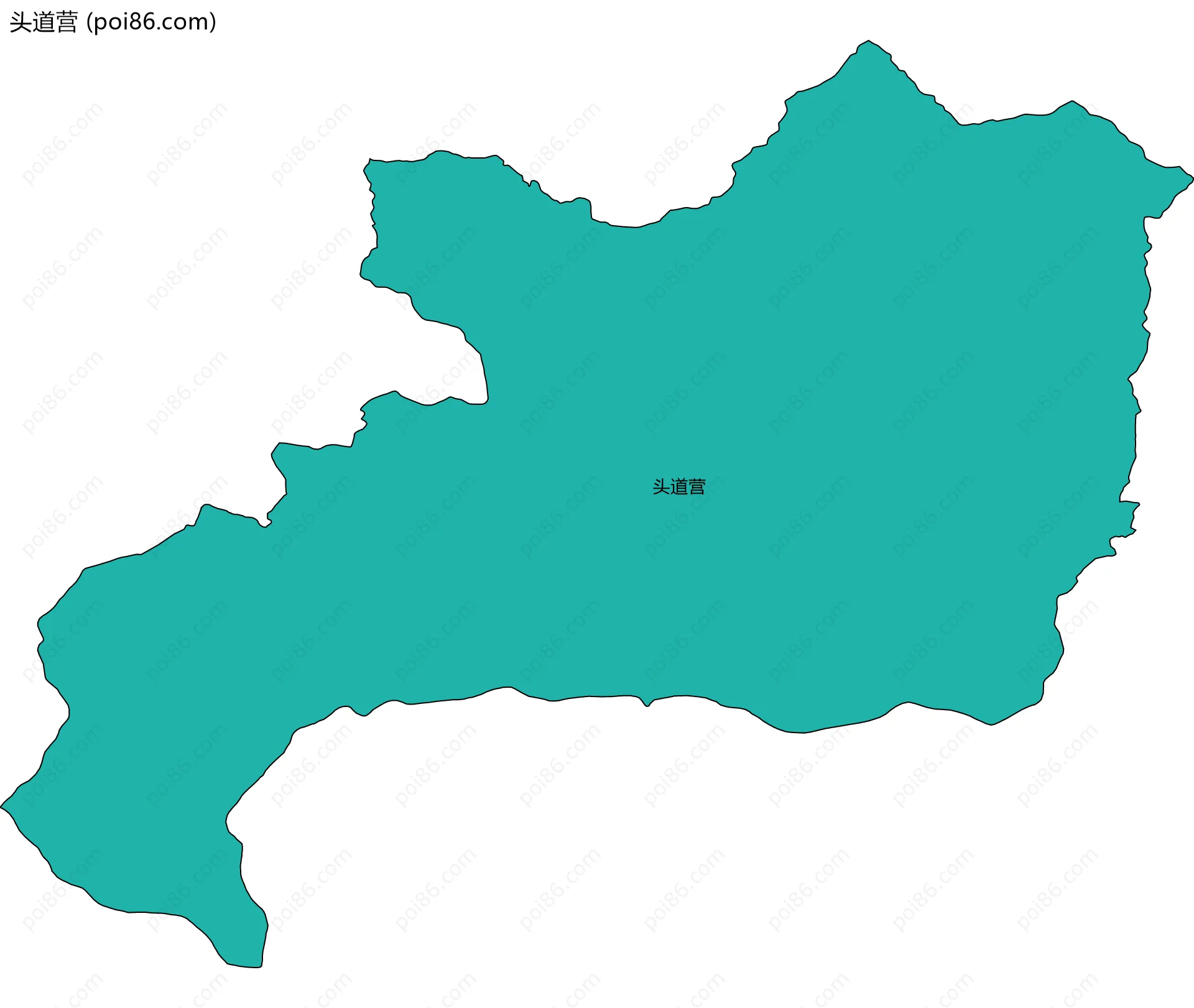 头道营边界地图