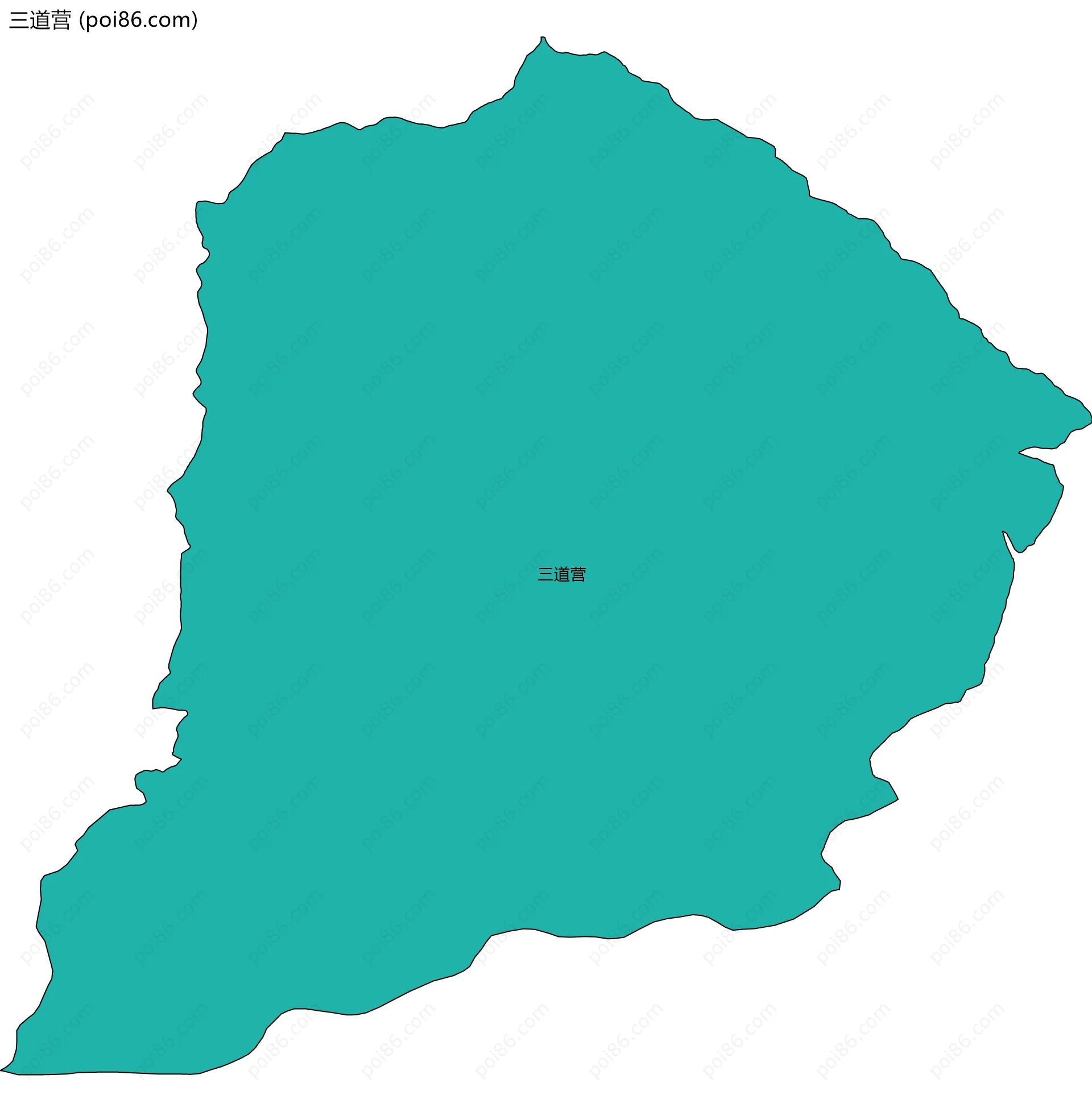 三道营边界地图