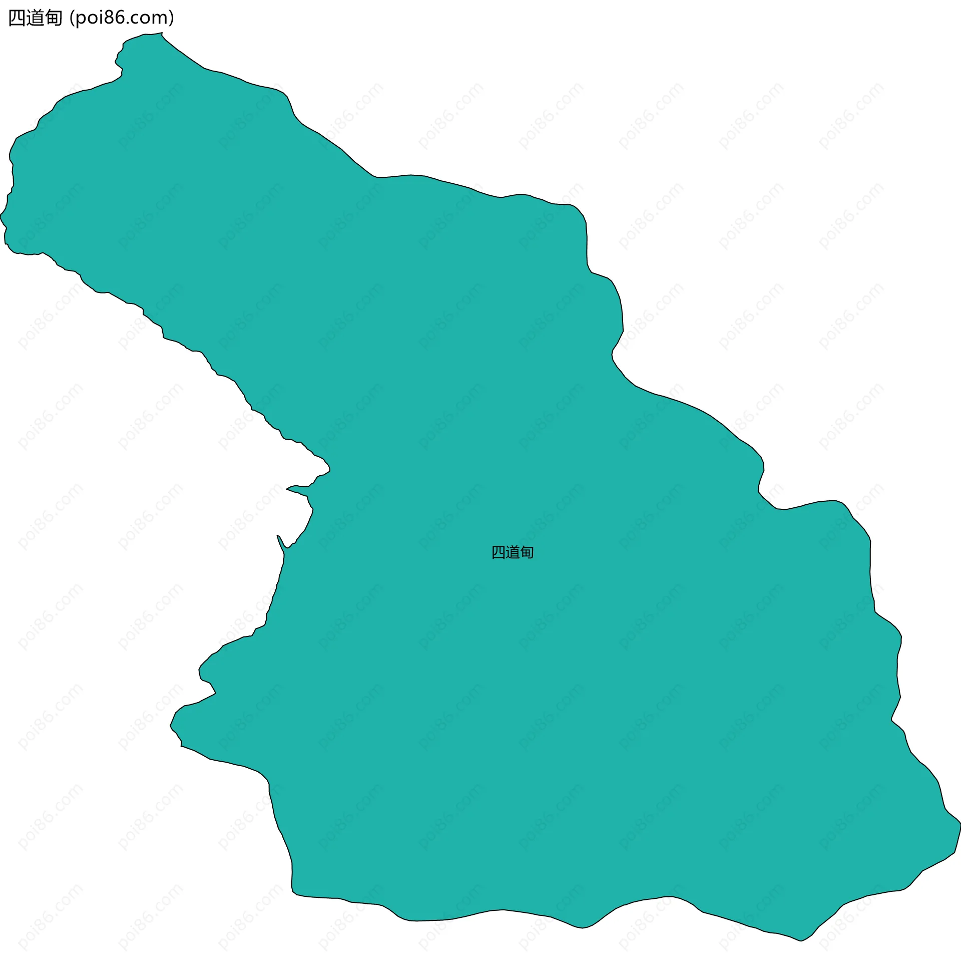 四道甸边界地图
