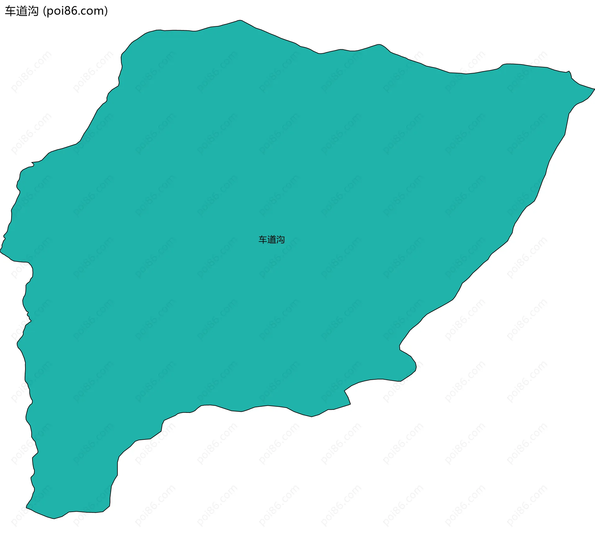 车道沟边界地图