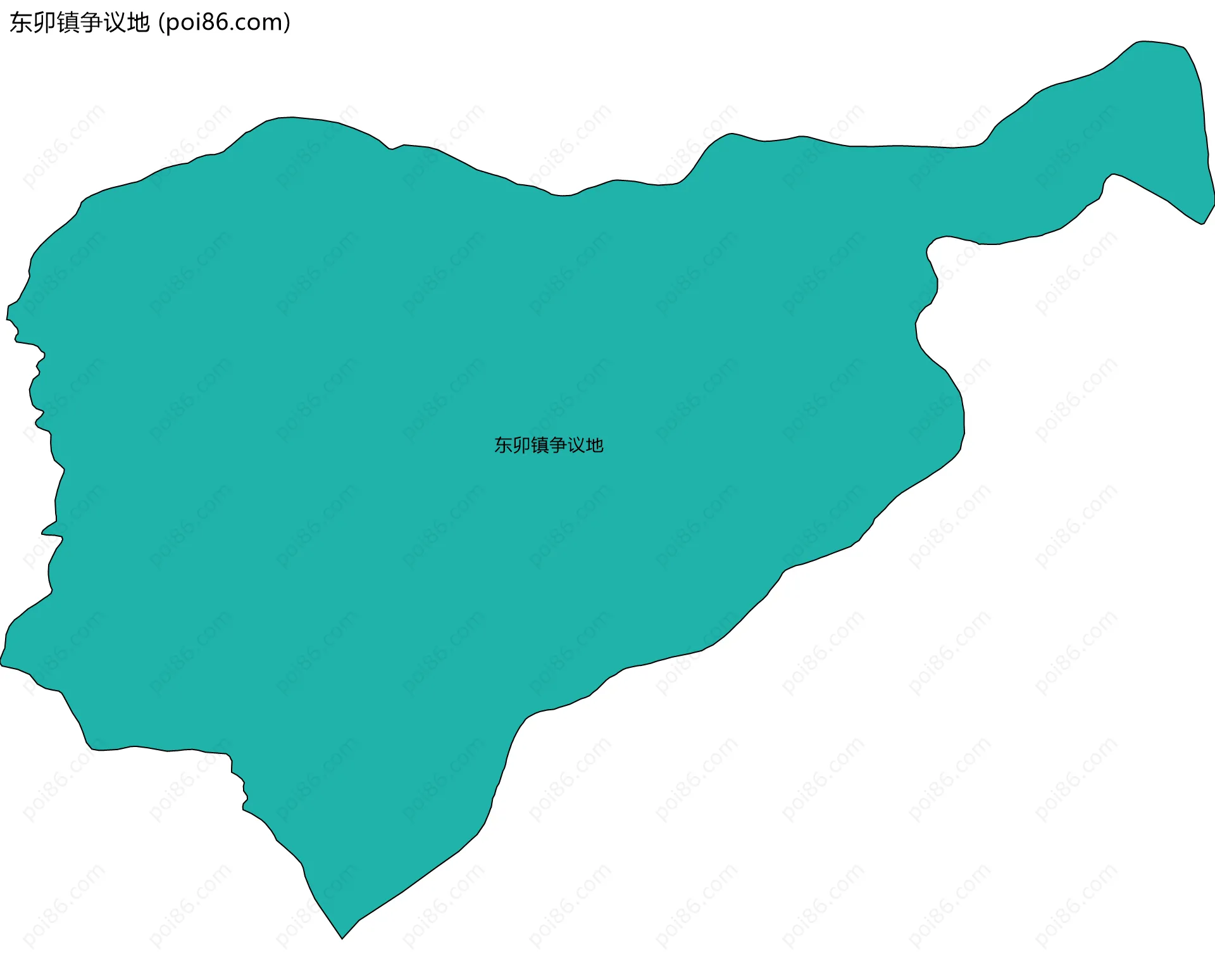 东卯镇争议地边界地图