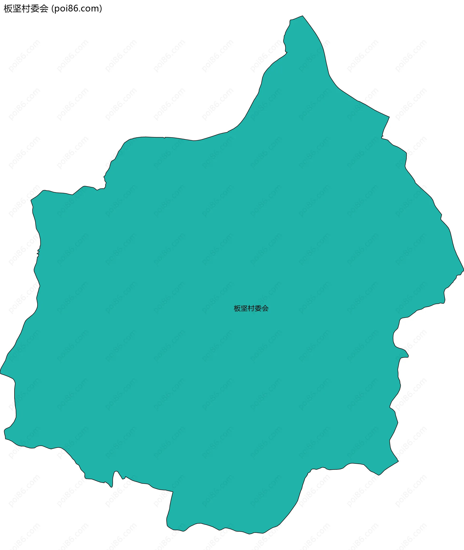 板坚村委会边界地图
