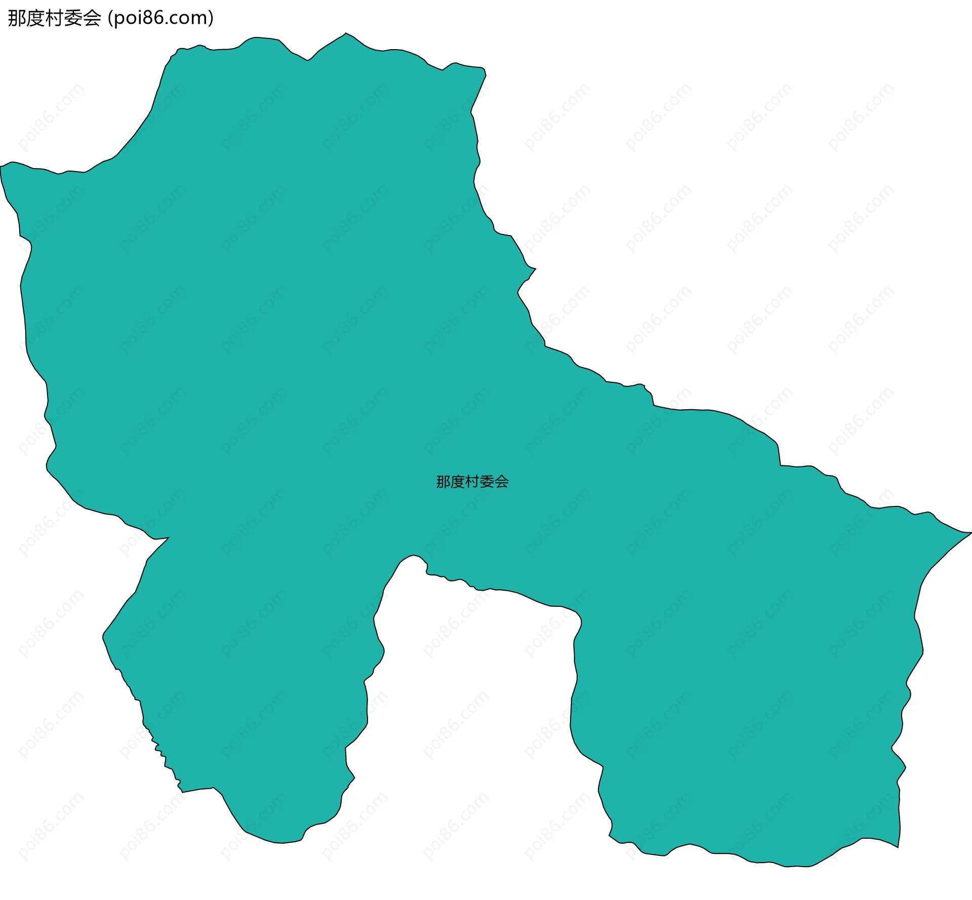 那度村委会边界地图