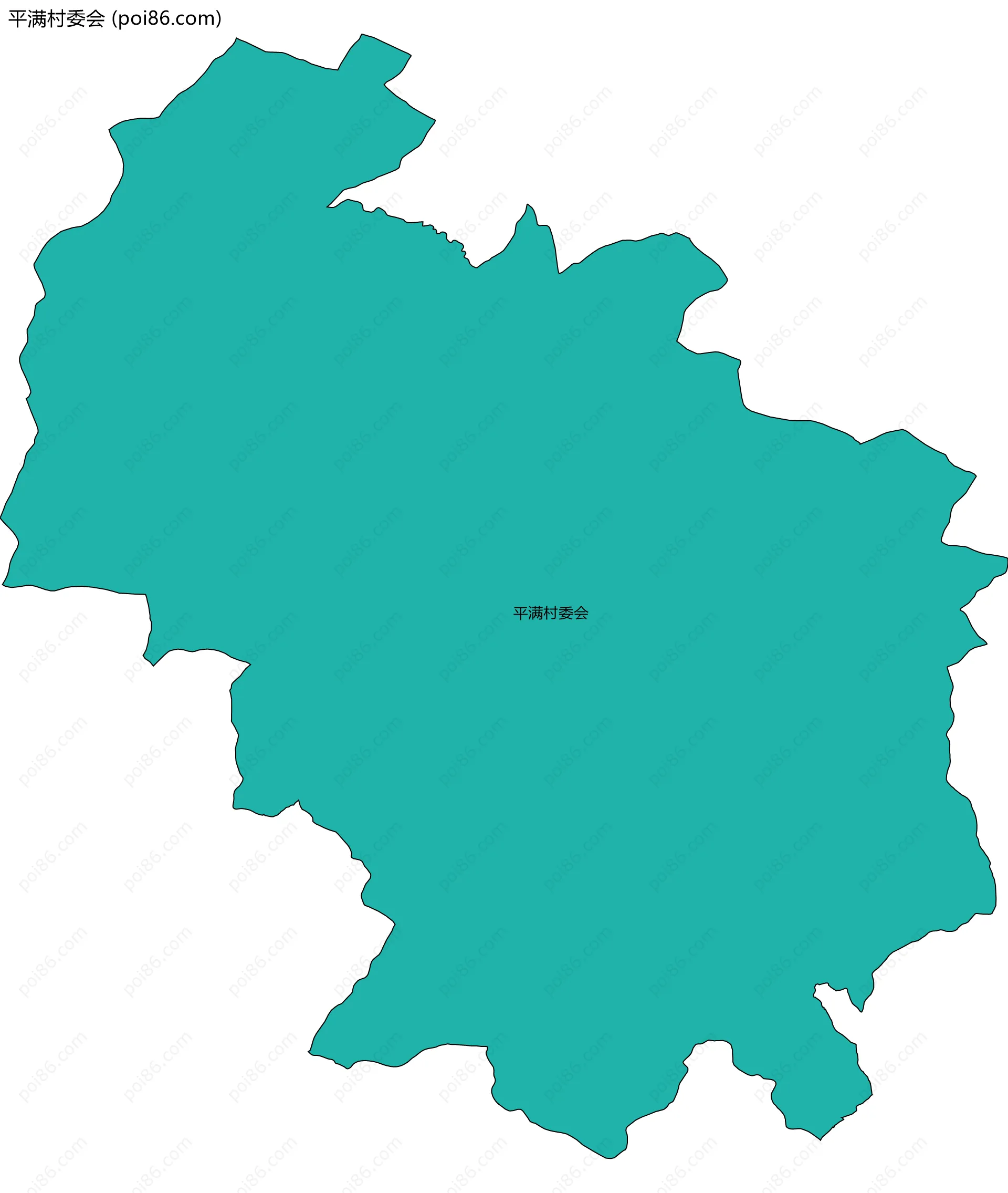 平满村委会边界地图