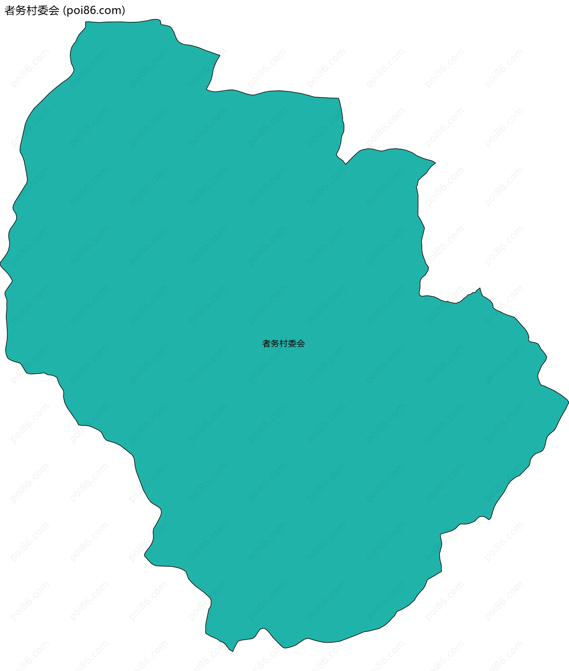者务村委会边界地图
