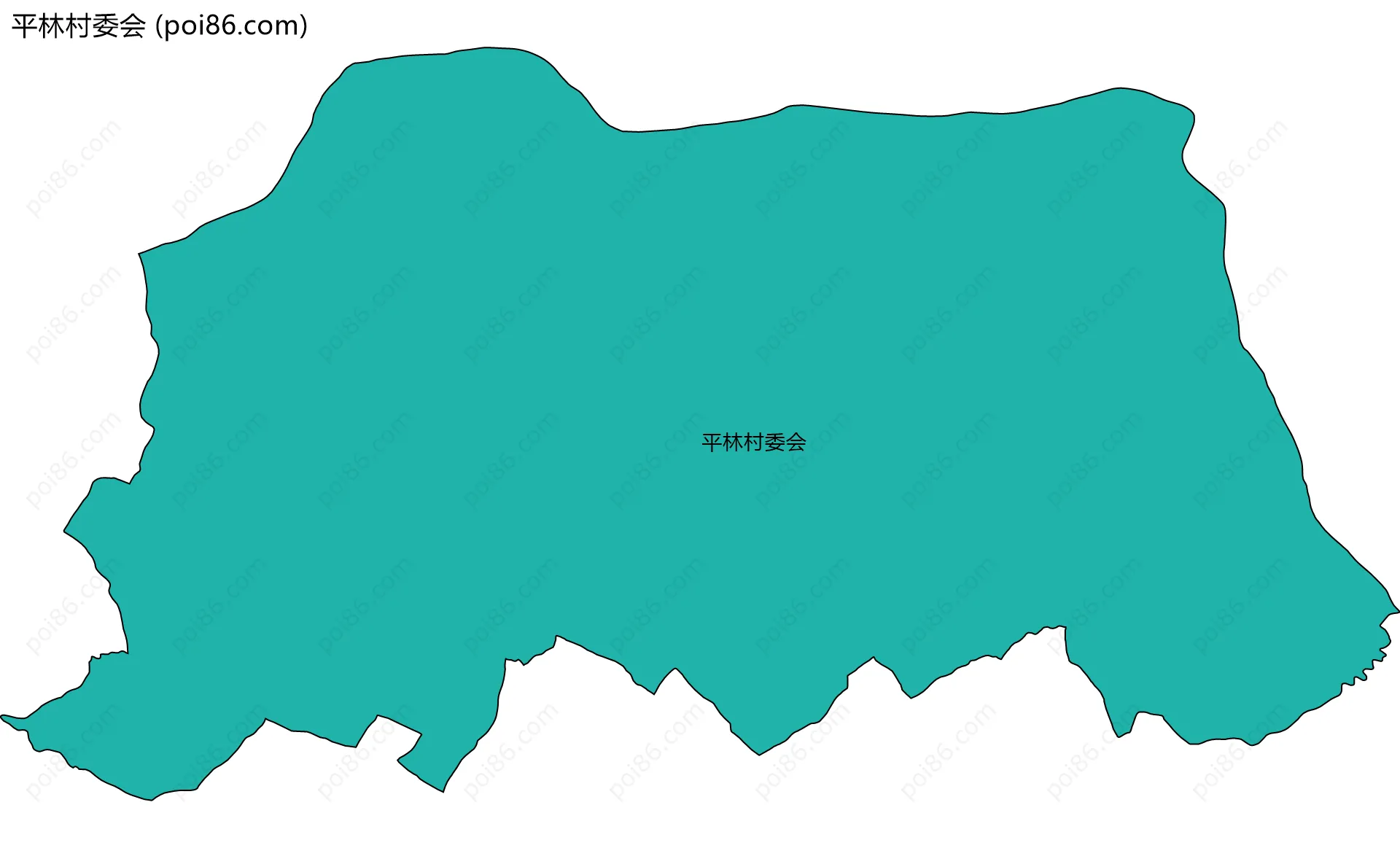 平林村委会边界地图
