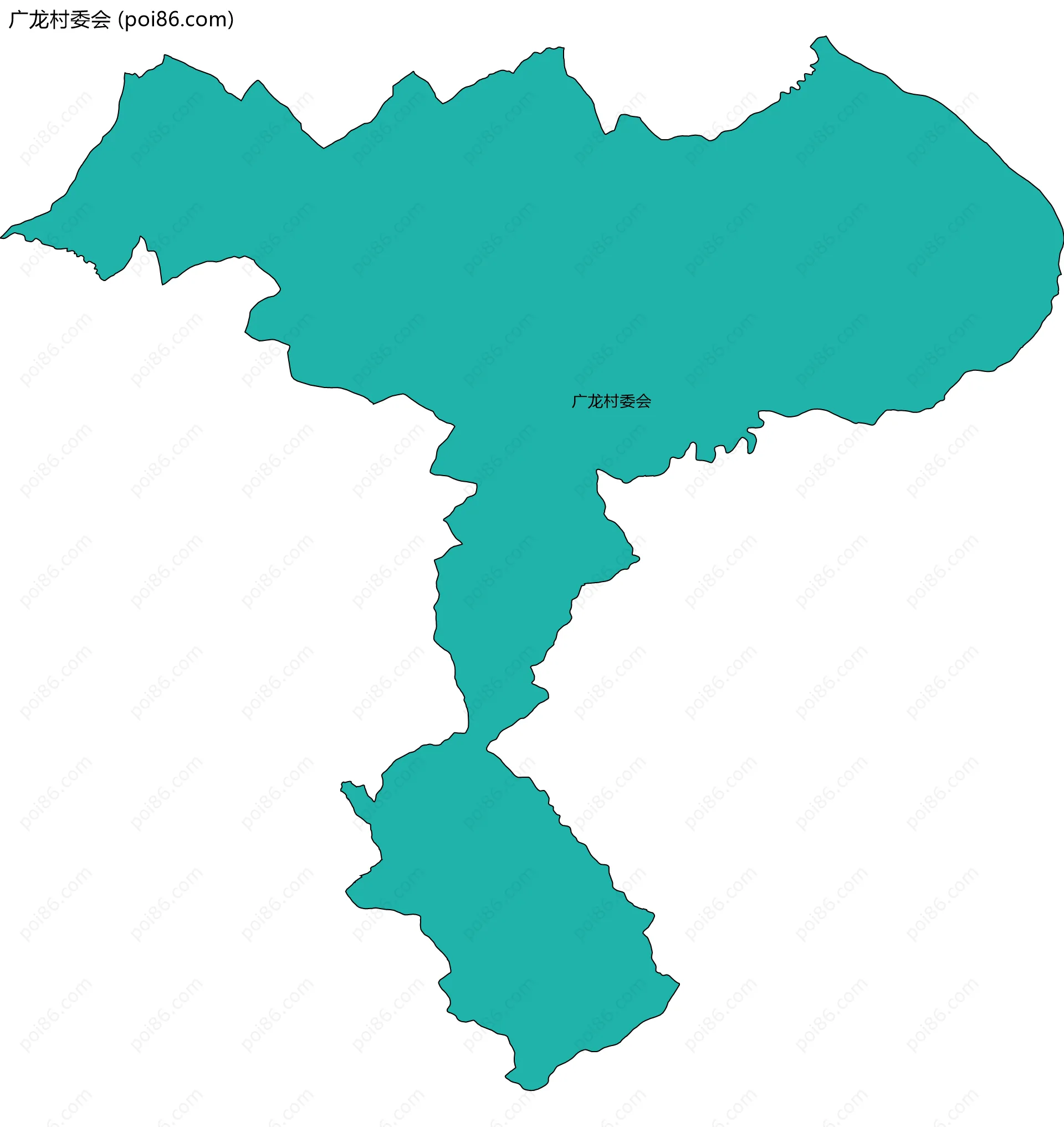 广龙村委会边界地图