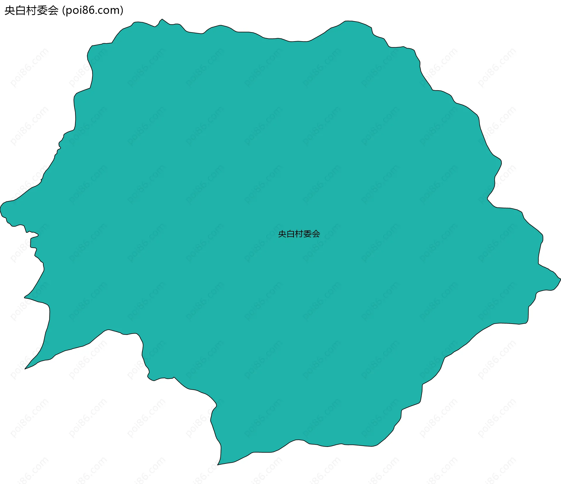 央白村委会边界地图