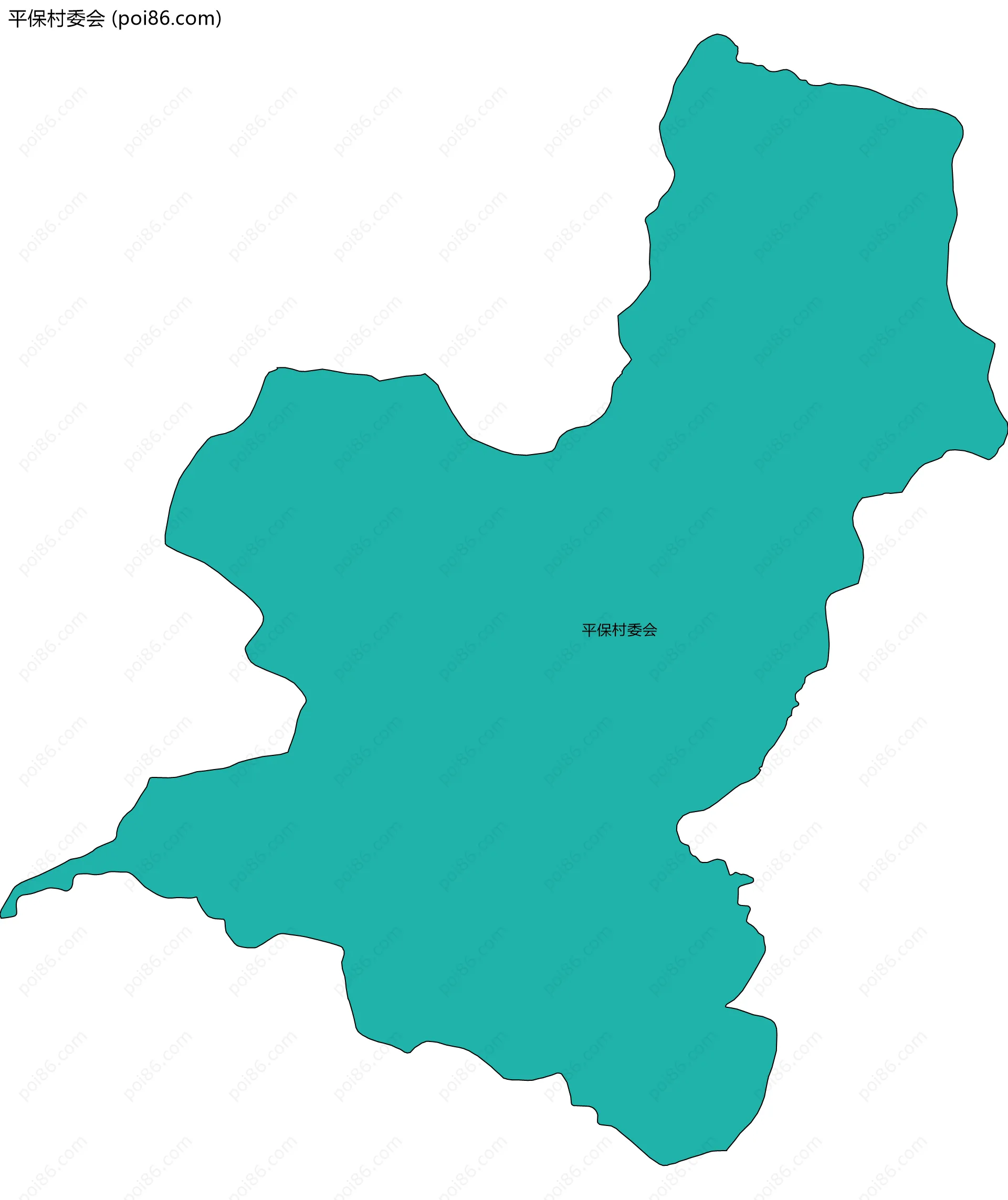 平保村委会边界地图