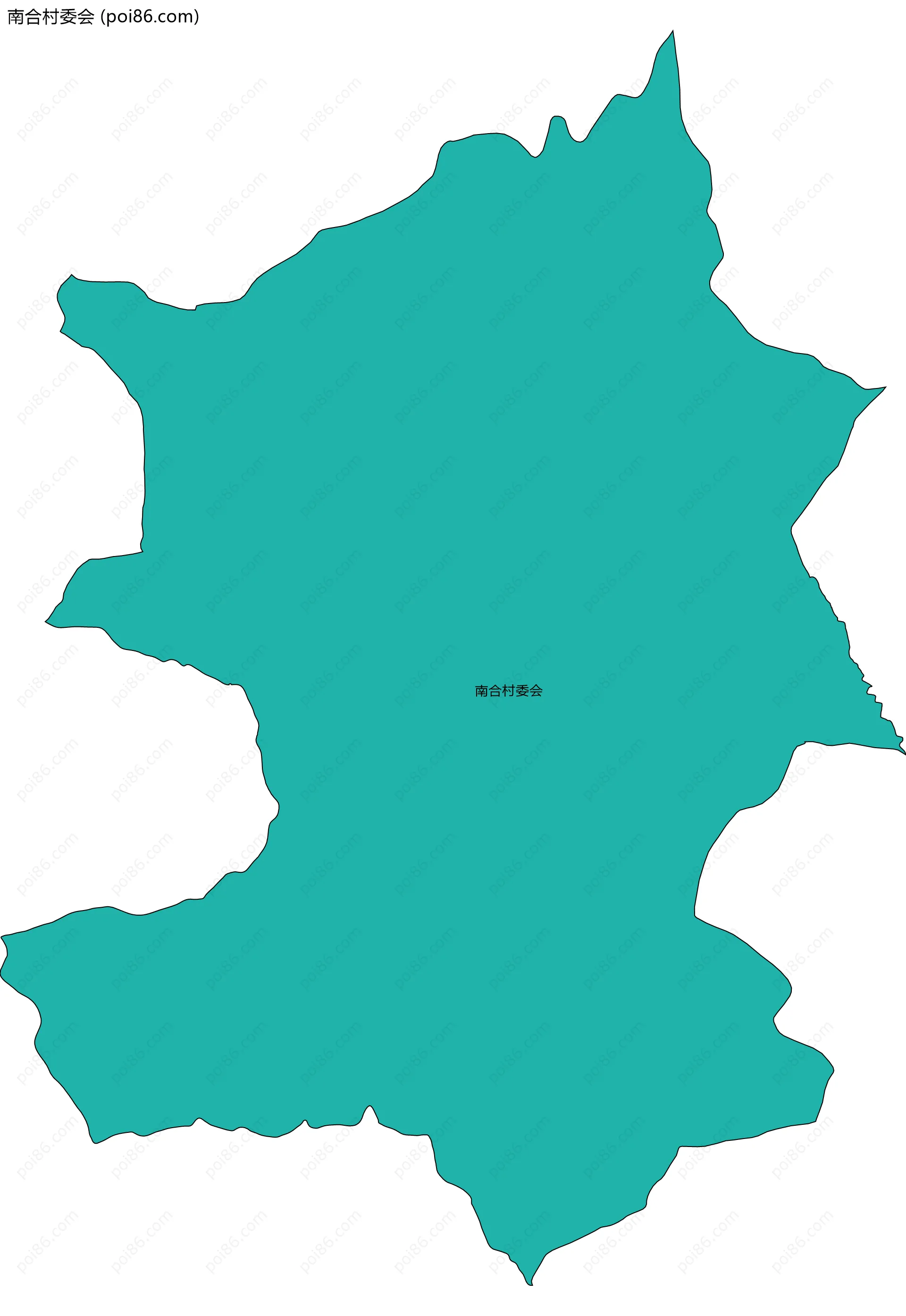 南合村委会边界地图