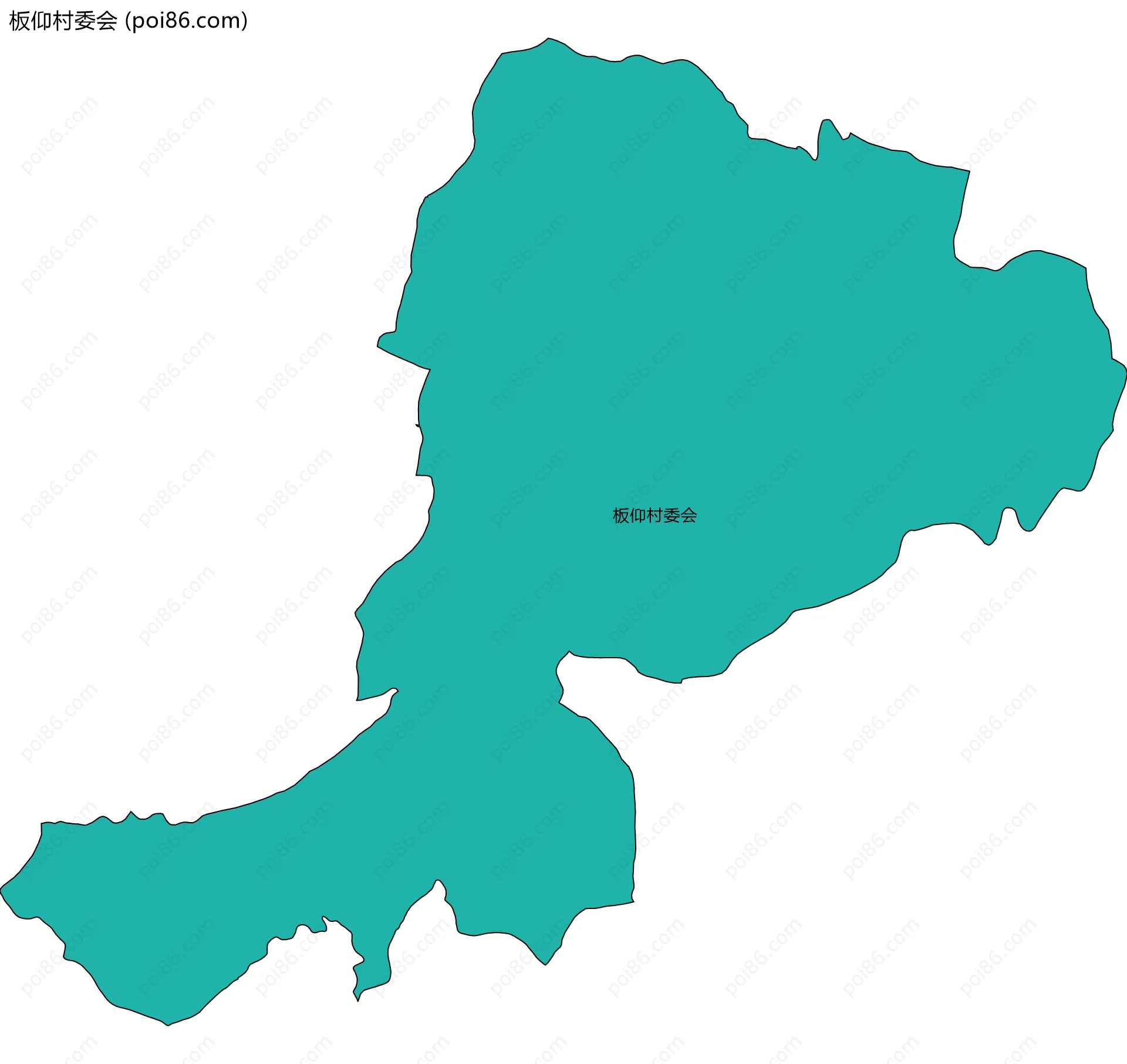 板仰村委会边界地图