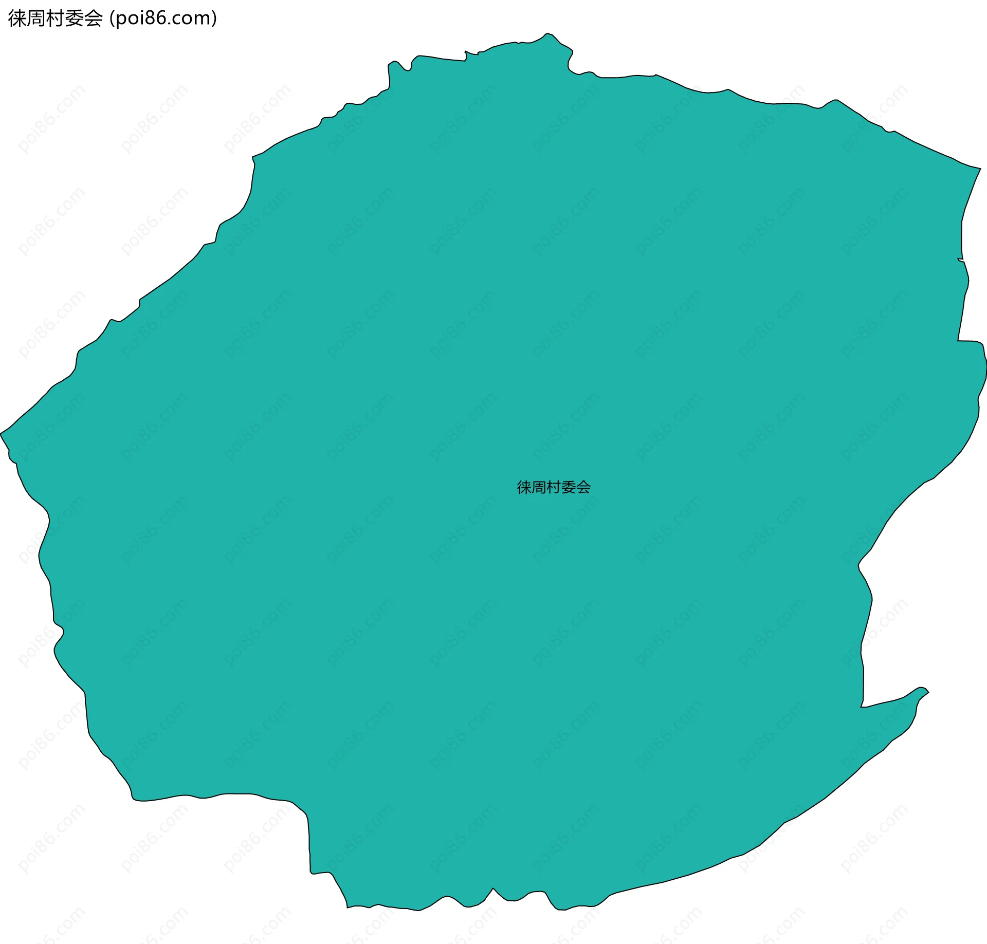 徕周村委会边界地图