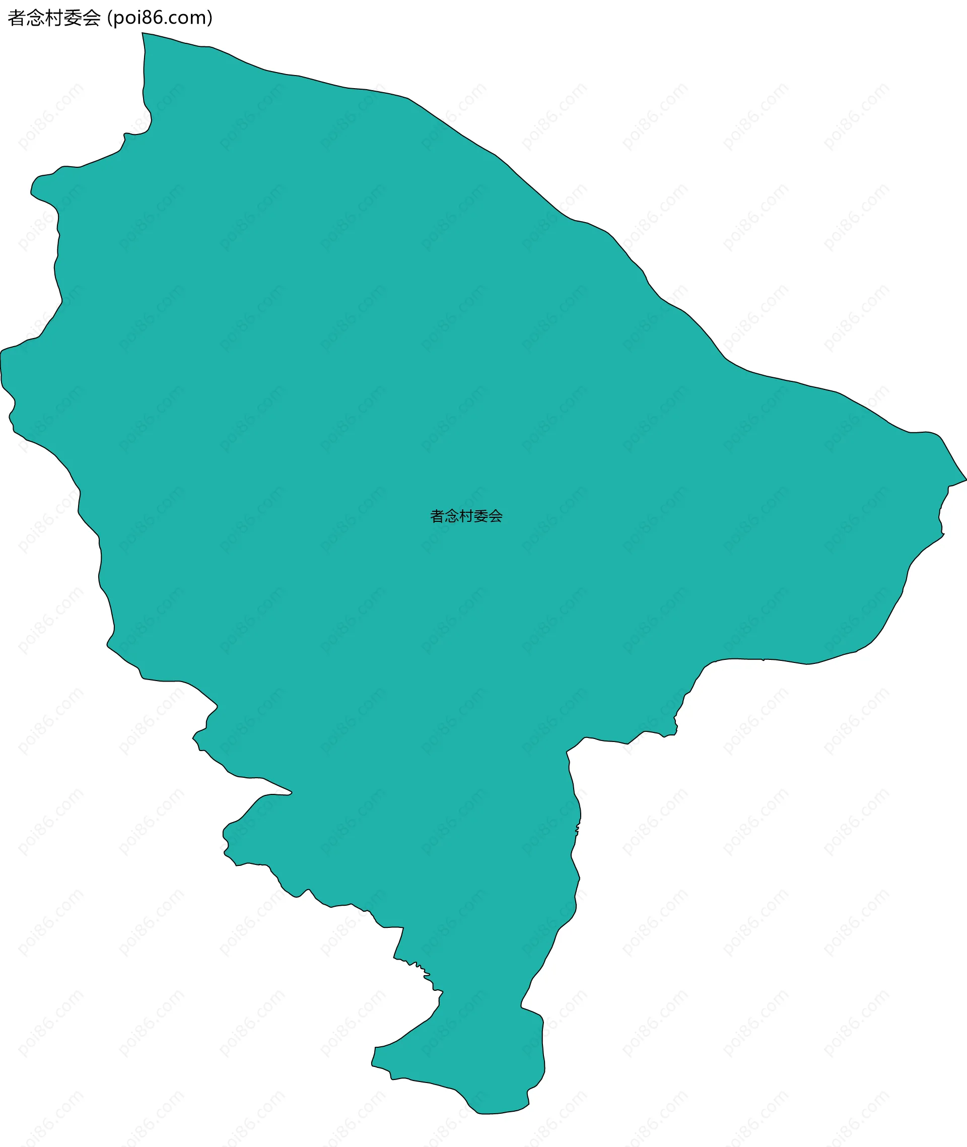 者念村委会边界地图