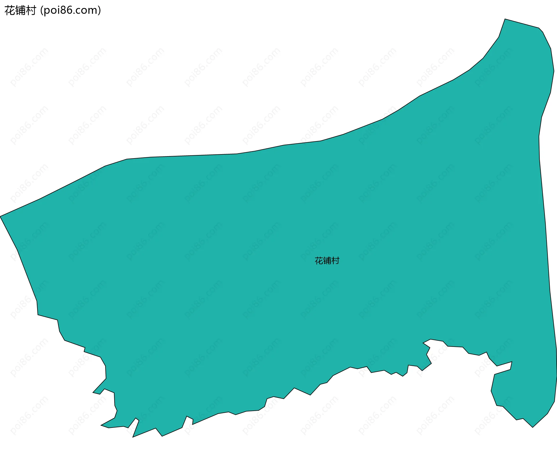 花铺村边界地图