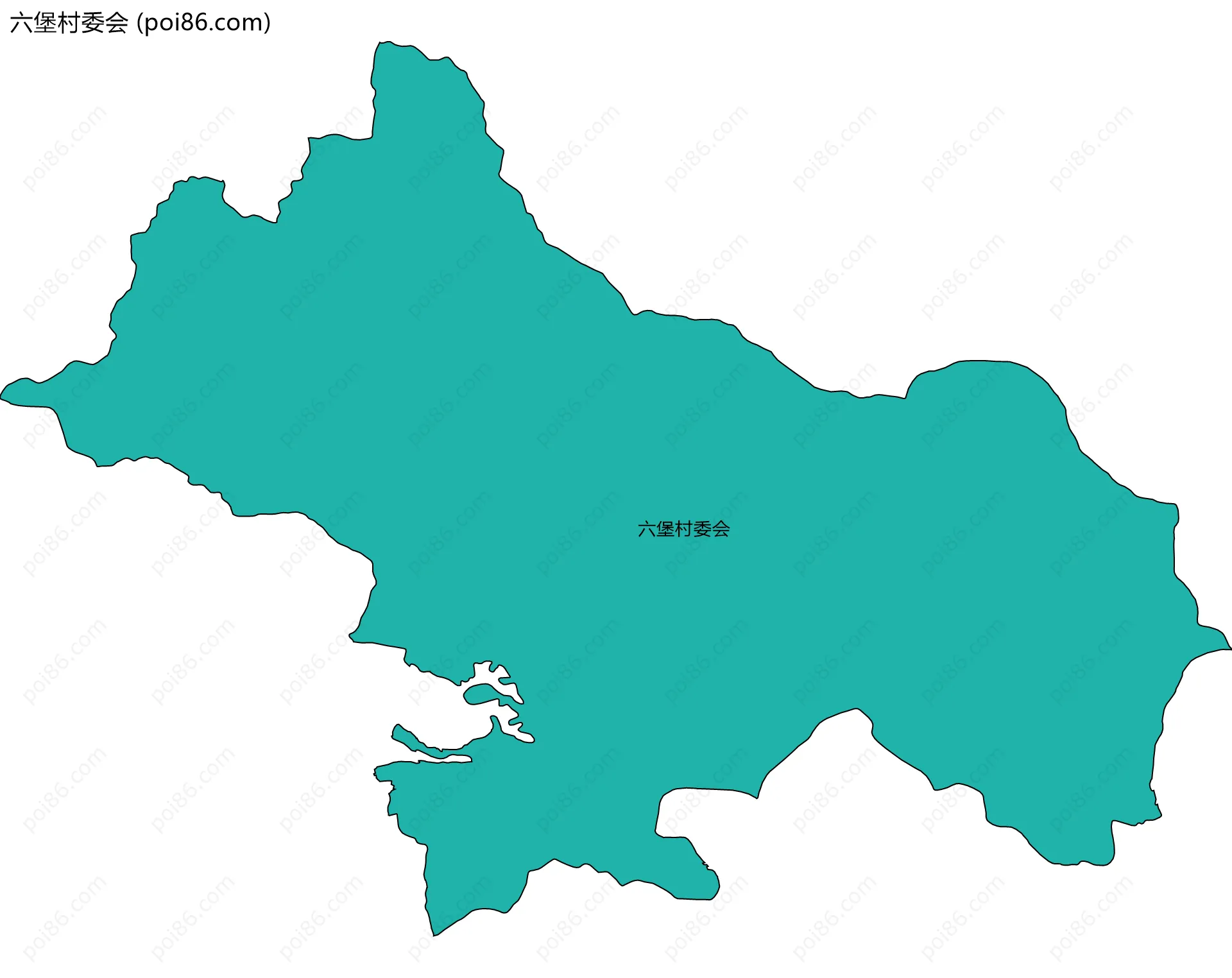 六堡村委会边界地图