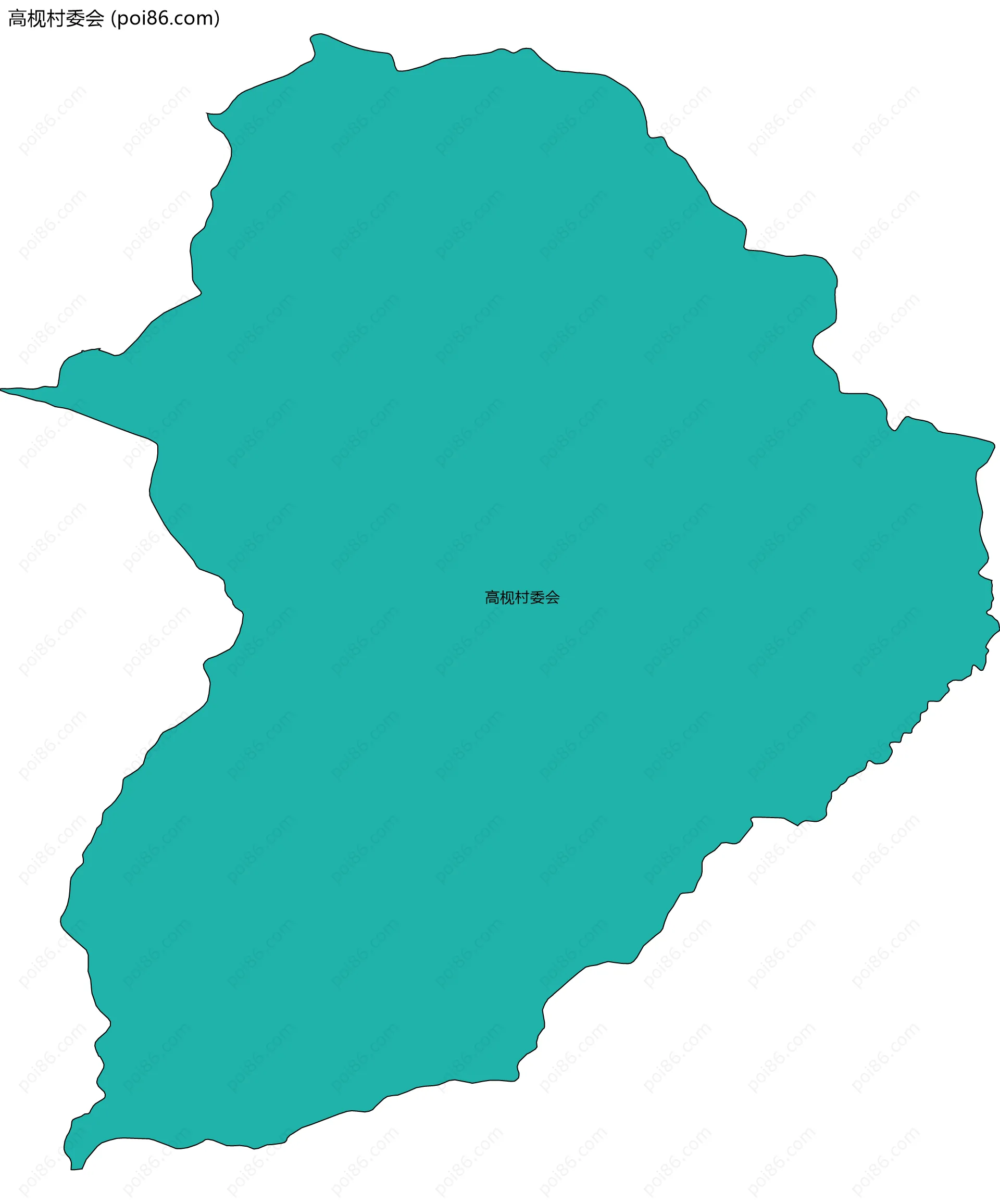 高枧村委会边界地图