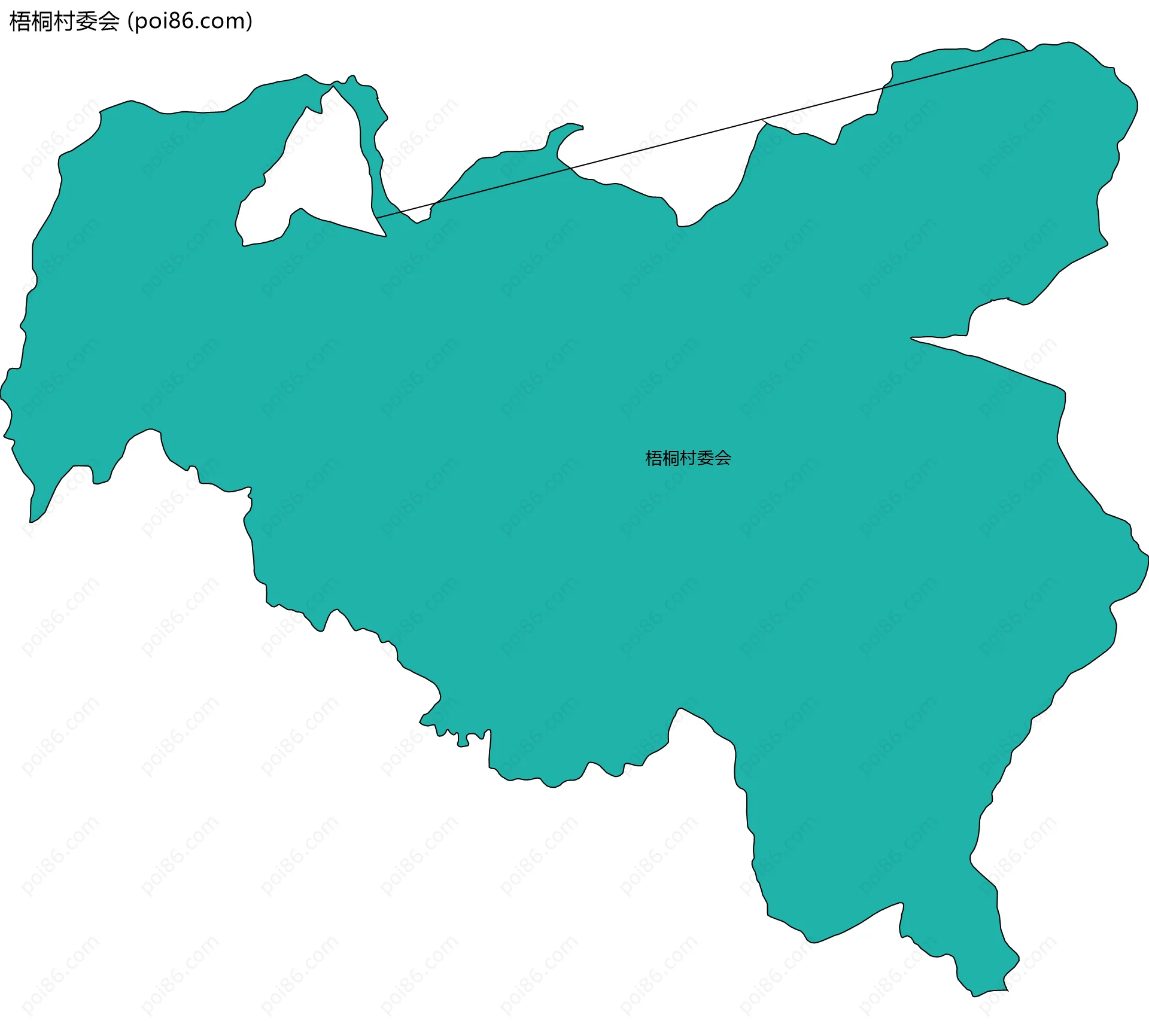 梧桐村委会边界地图
