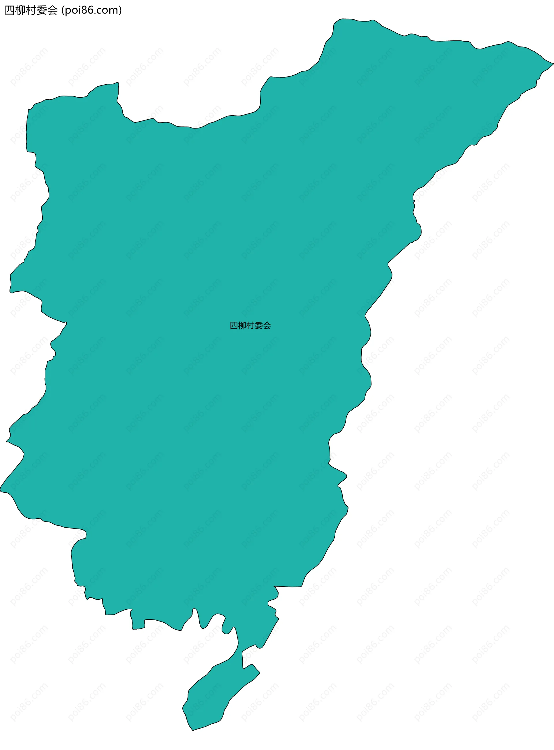 四柳村委会边界地图