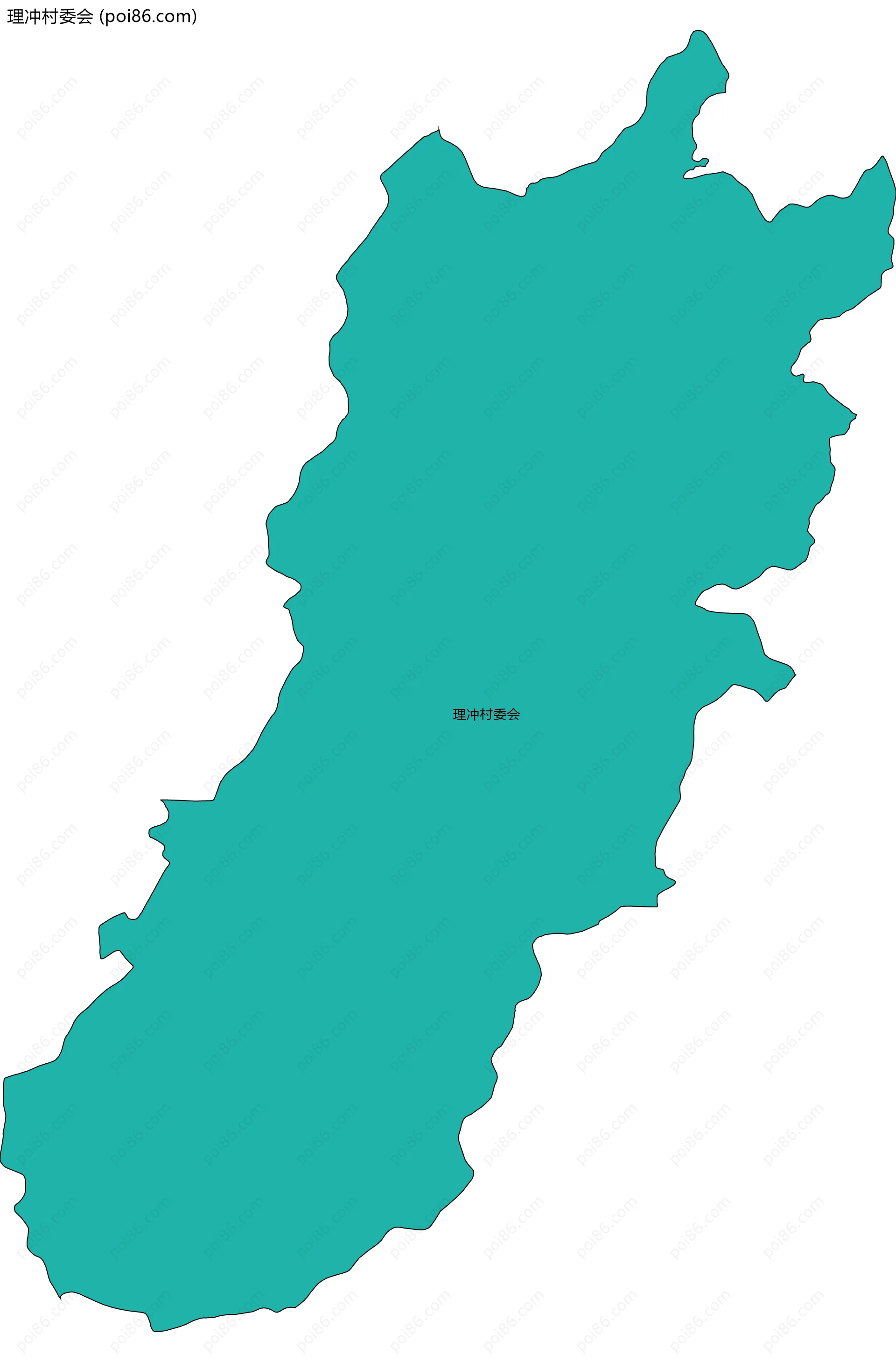 理冲村委会边界地图