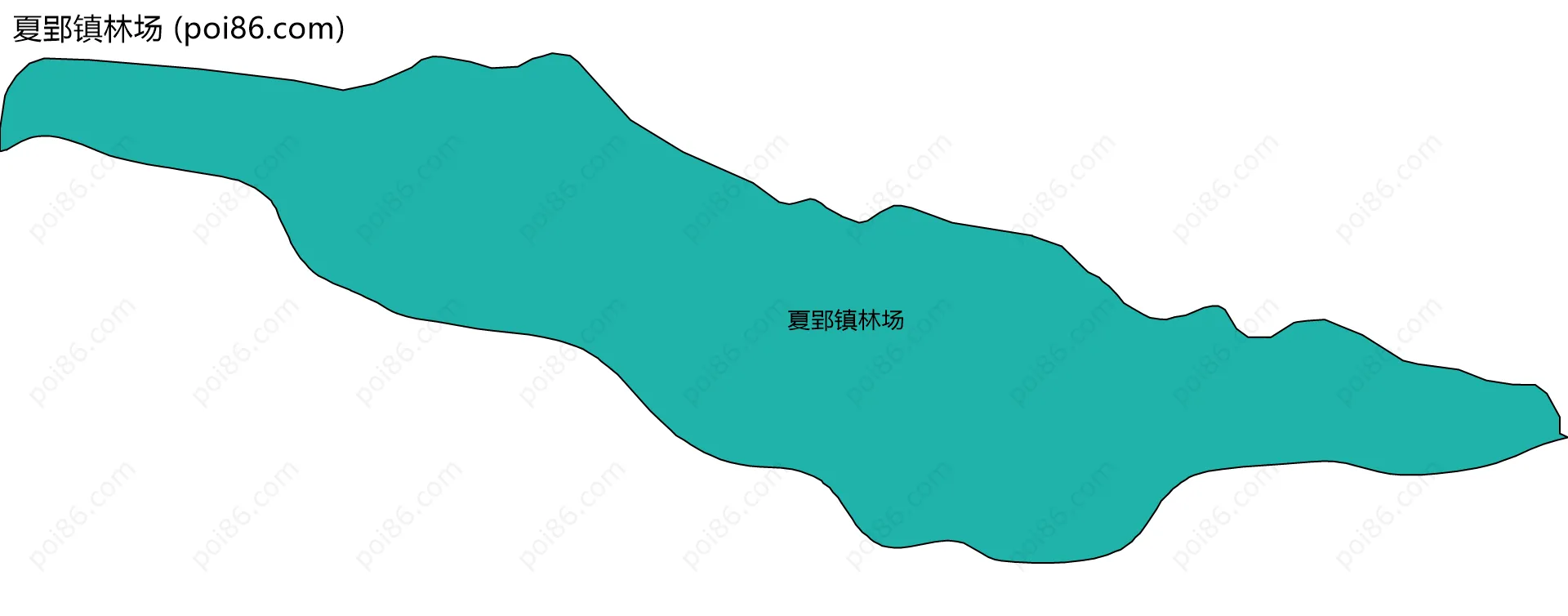 夏郢镇林场边界地图
