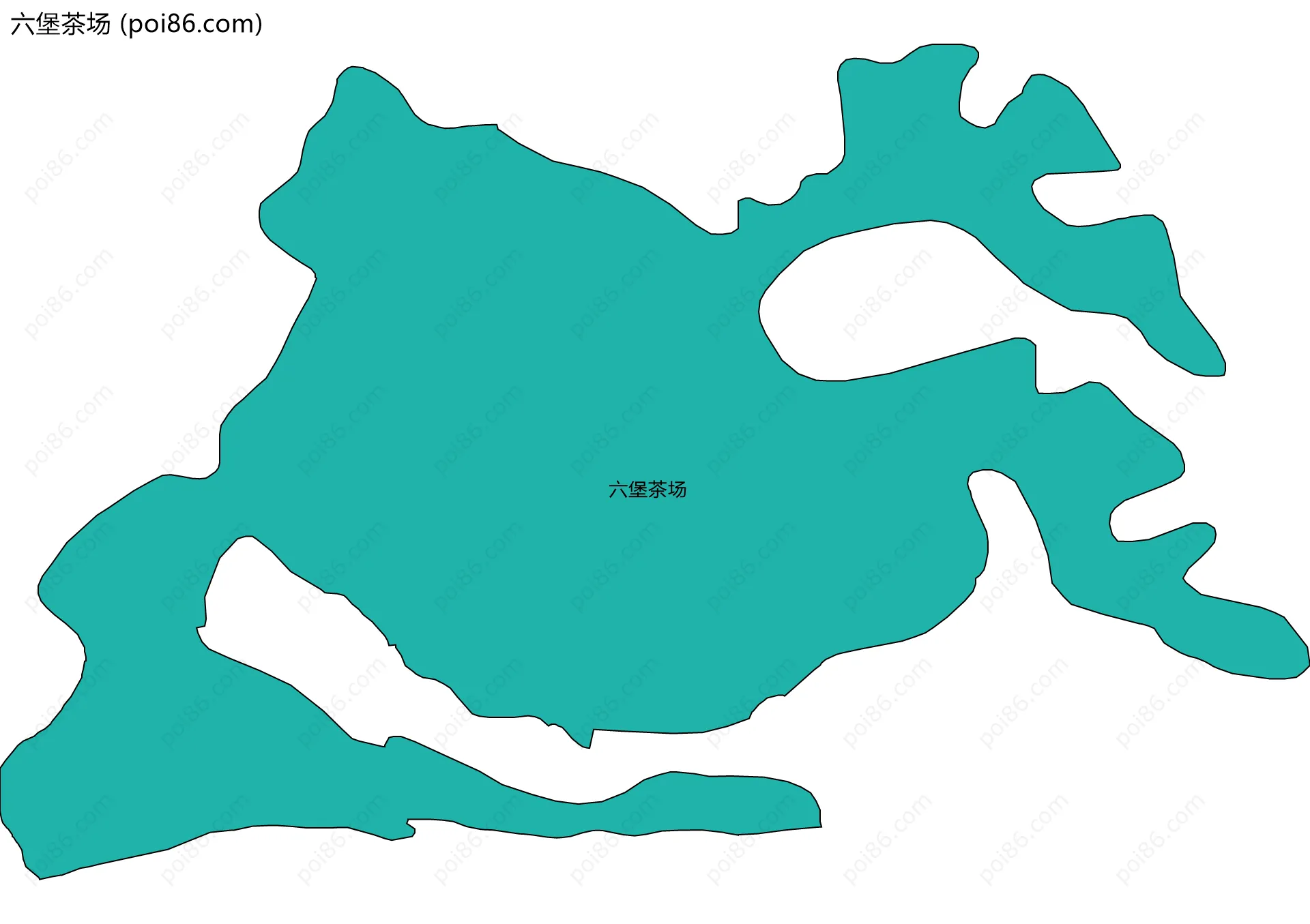 六堡茶场边界地图