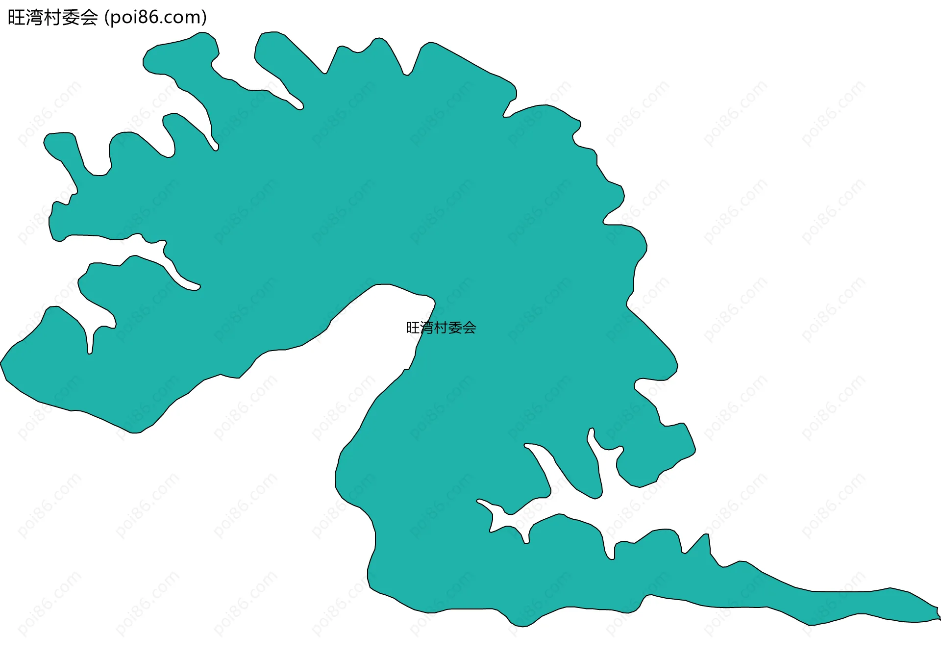 旺湾村委会边界地图
