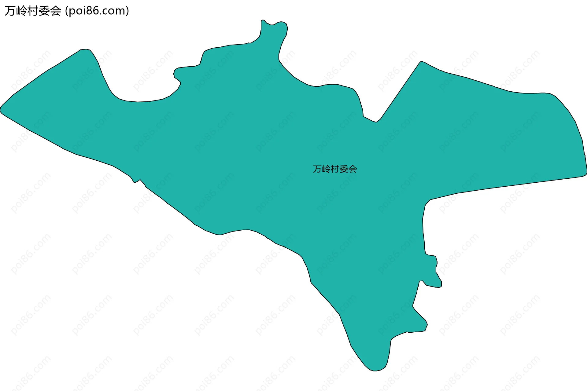 万岭村委会边界地图