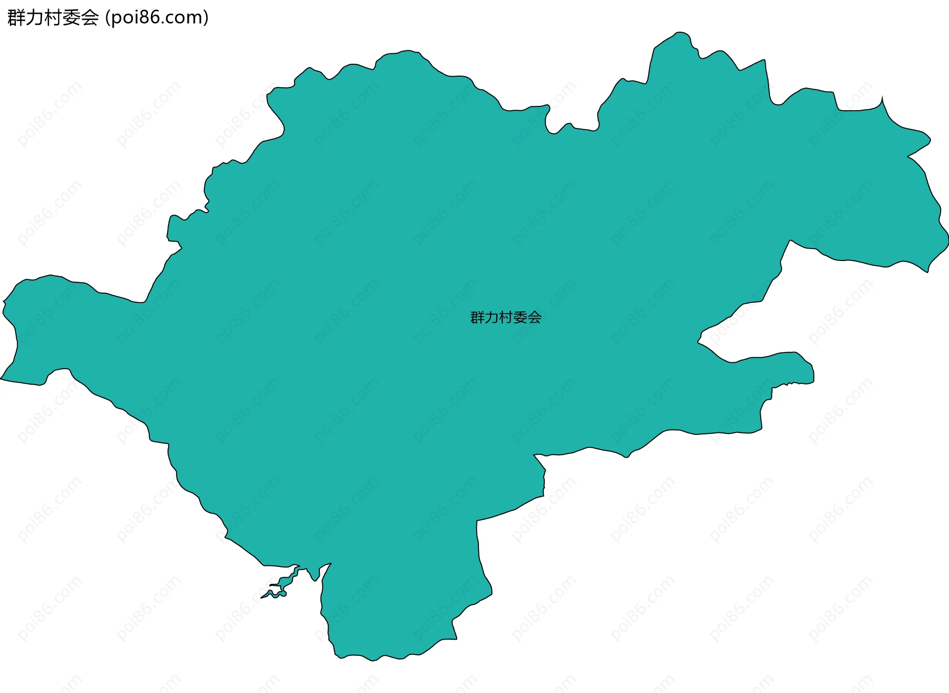 群力村委会边界地图