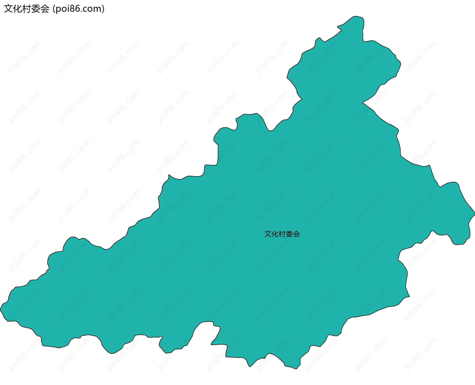 文化村委会边界地图
