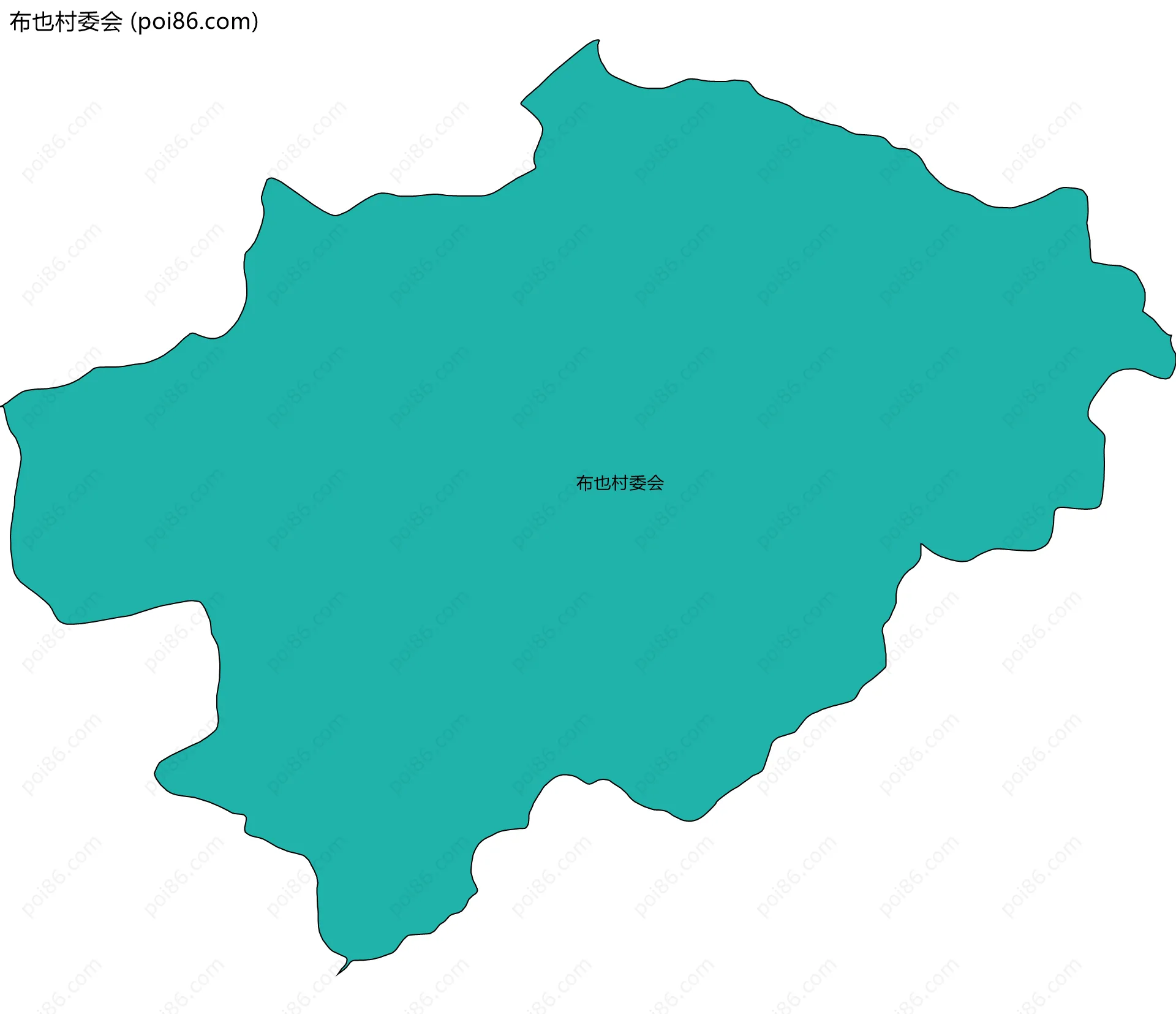 布也村委会边界地图