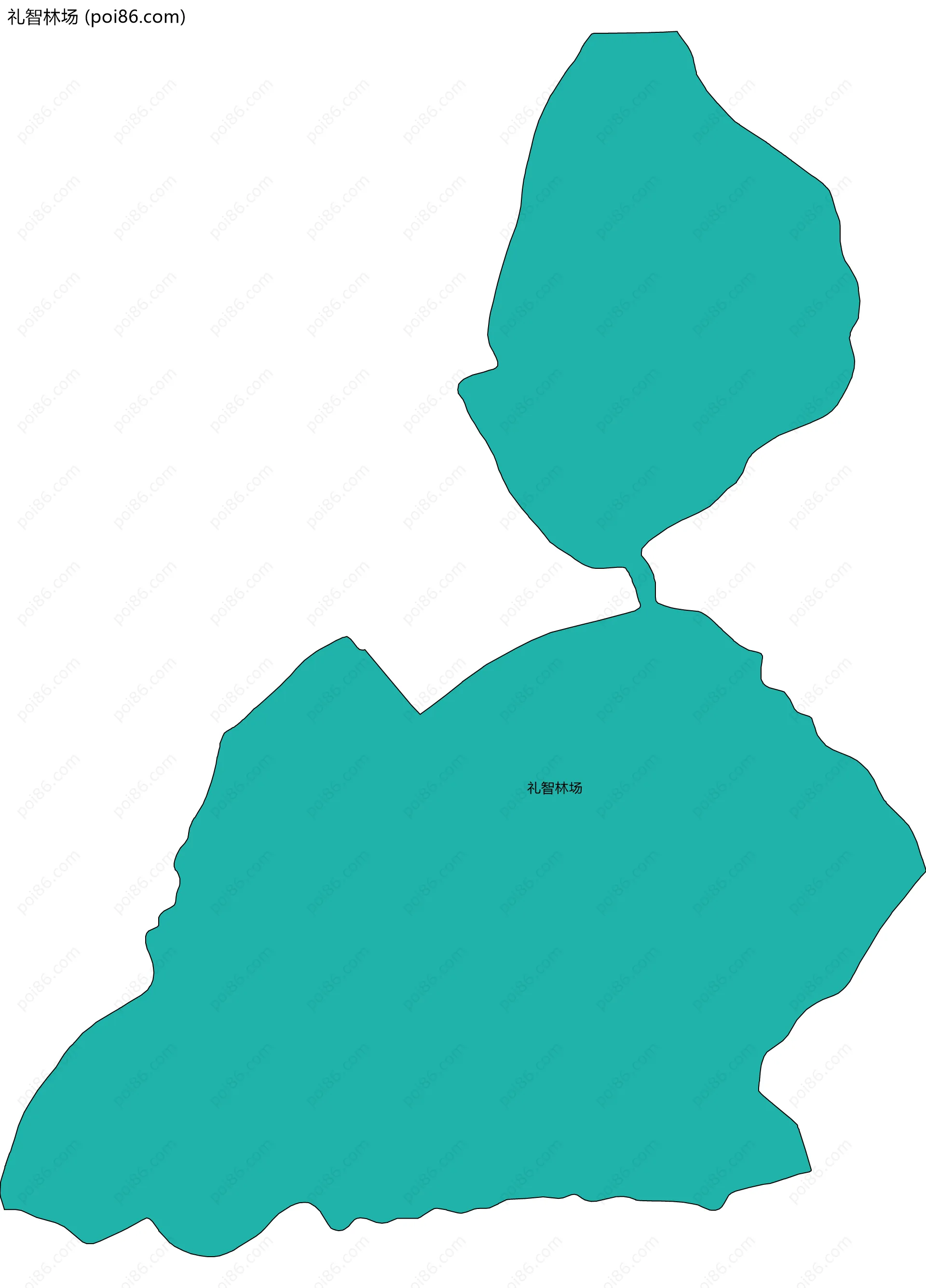 礼智林场边界地图