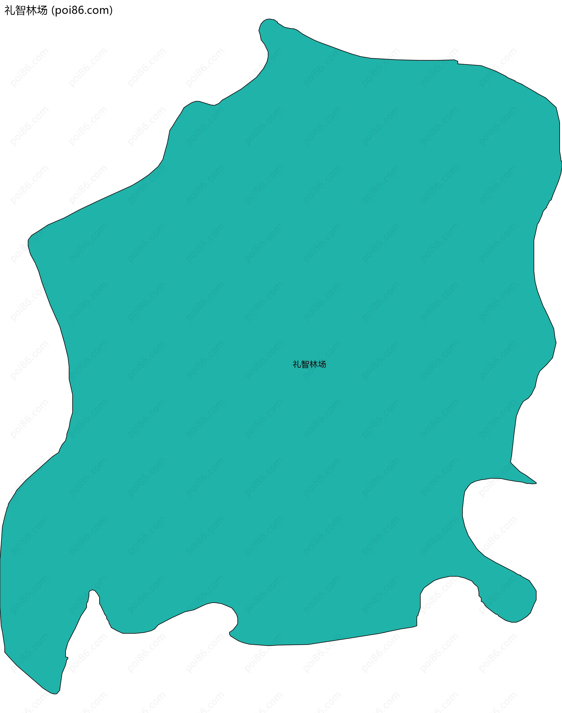 礼智林场边界地图