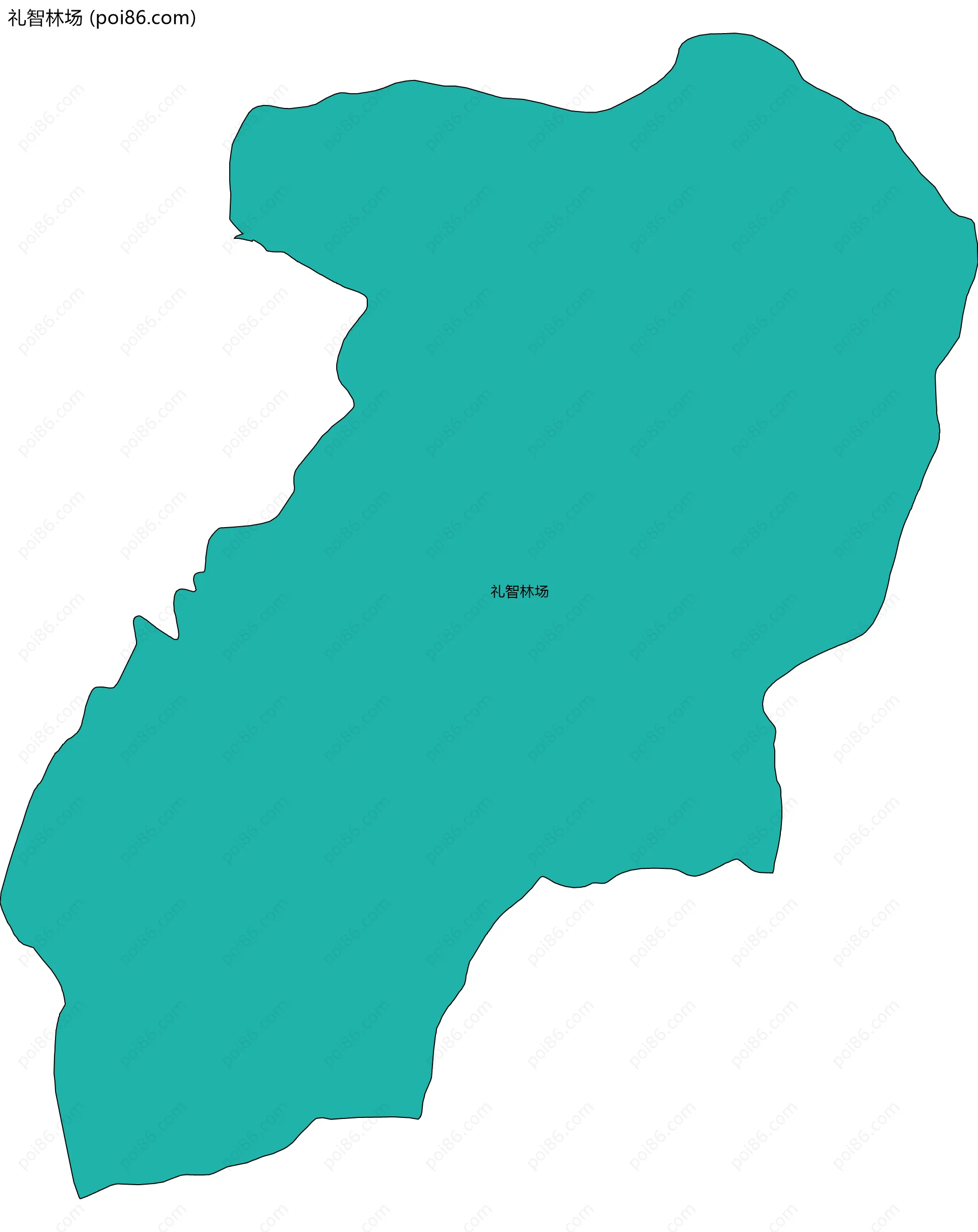 礼智林场边界地图