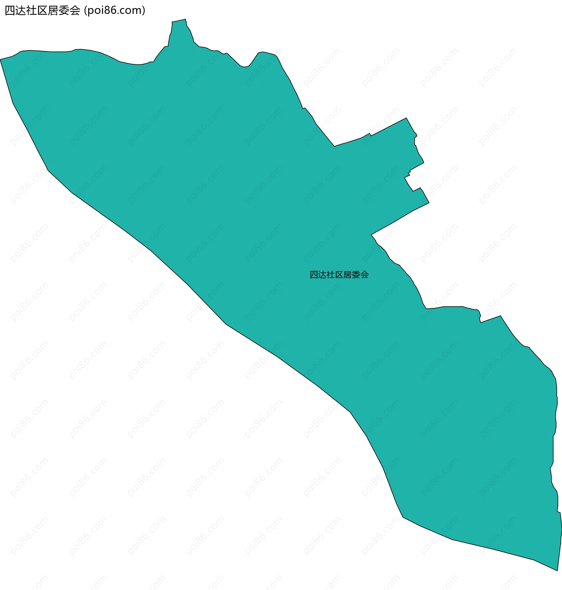 四达社区居委会边界地图