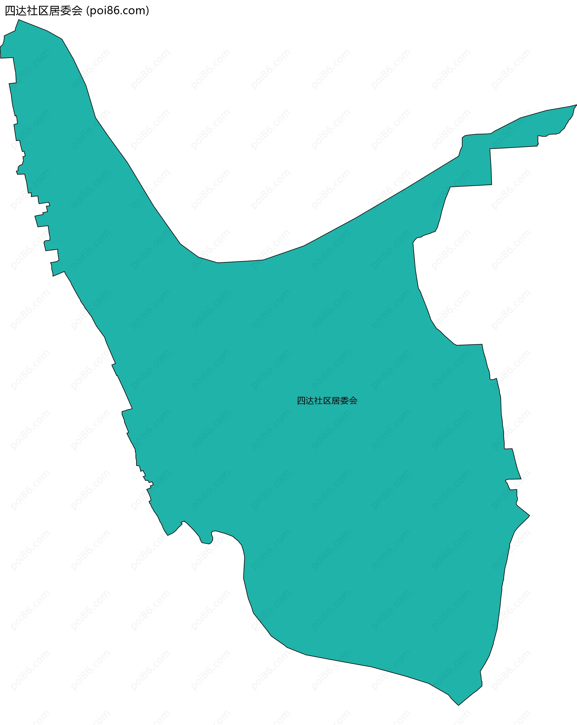 四达社区居委会边界地图