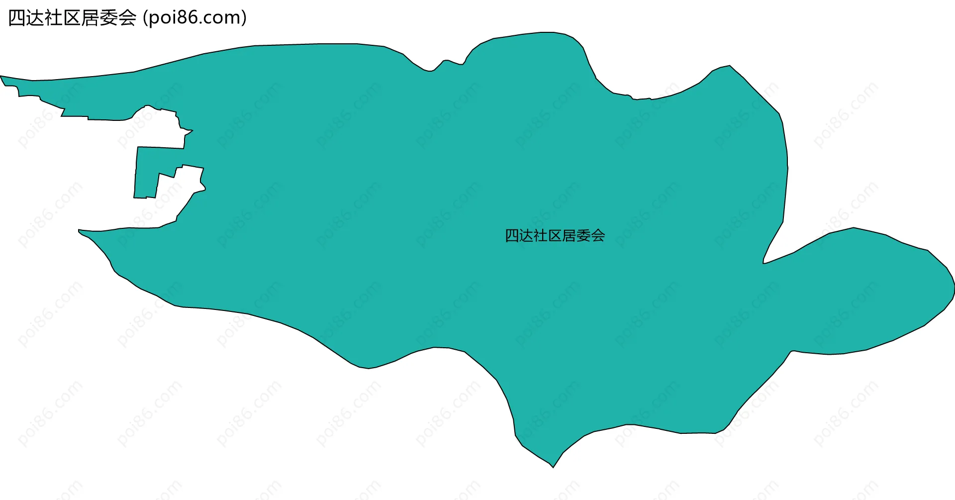 四达社区居委会边界地图