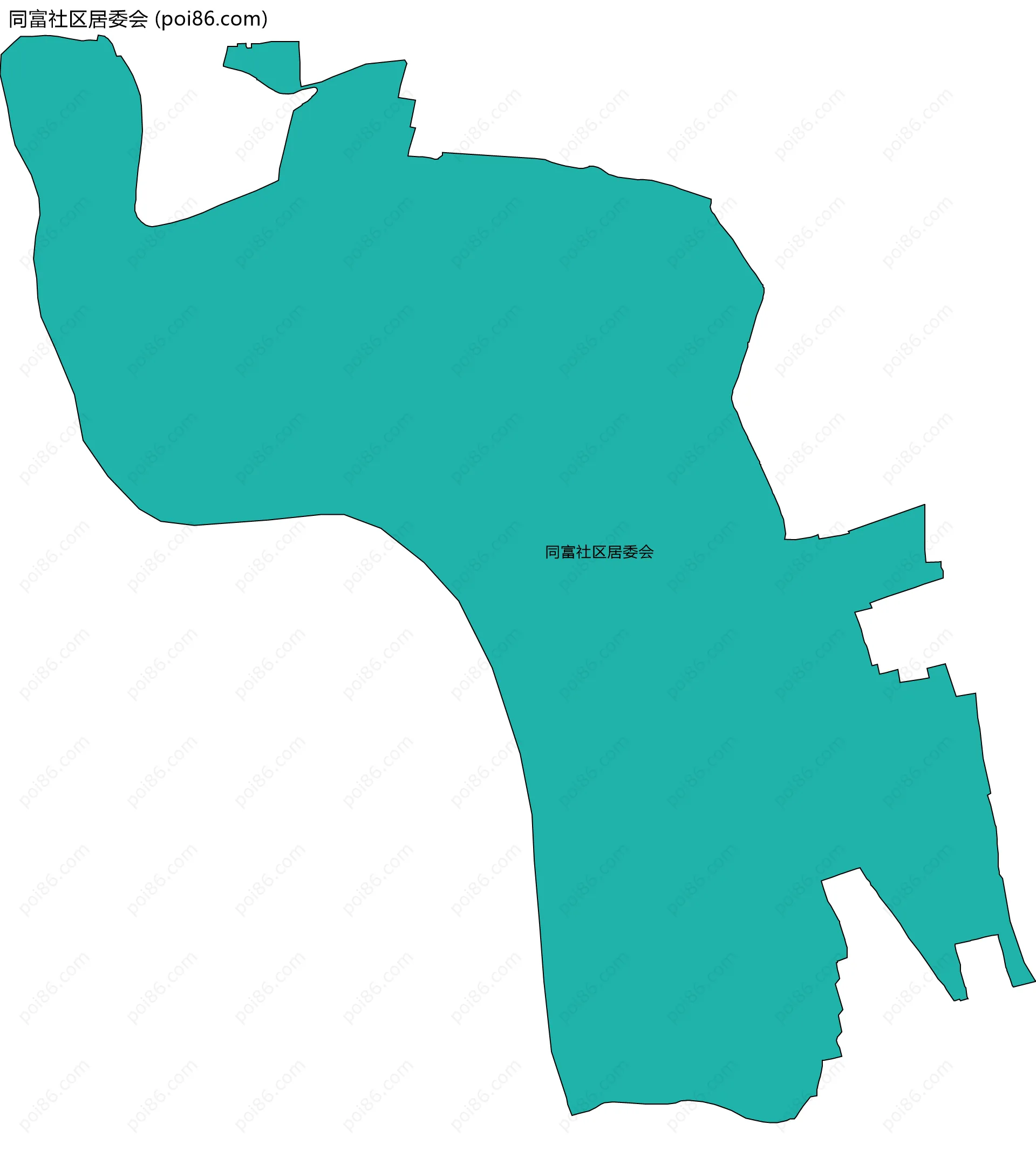 同富社区居委会边界地图