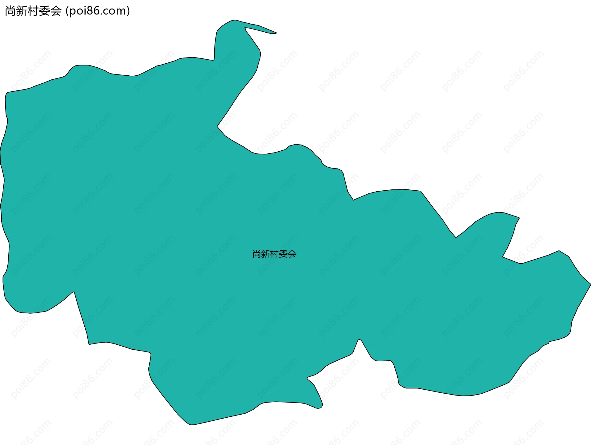 尚新村委会边界地图