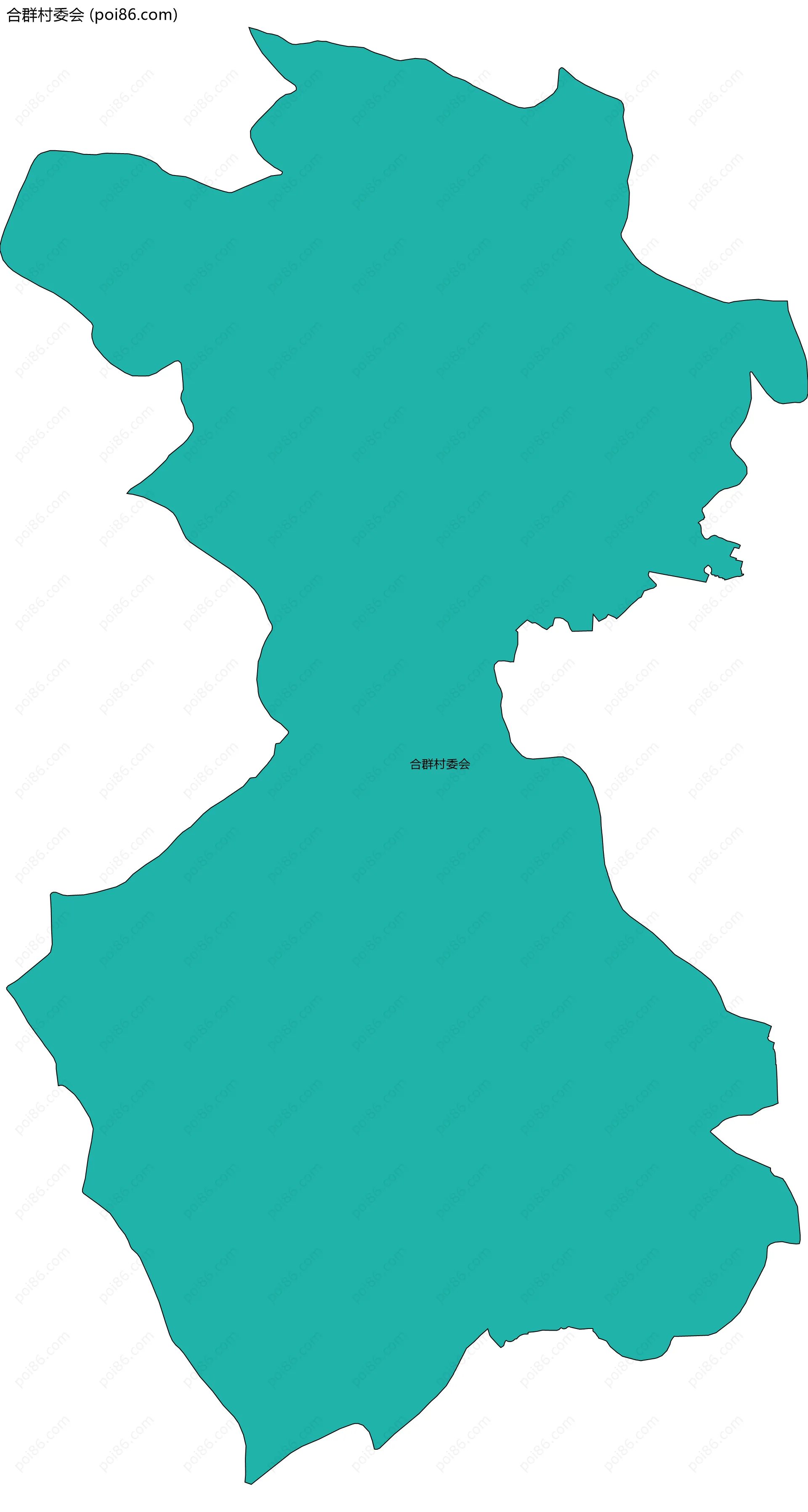 合群村委会边界地图