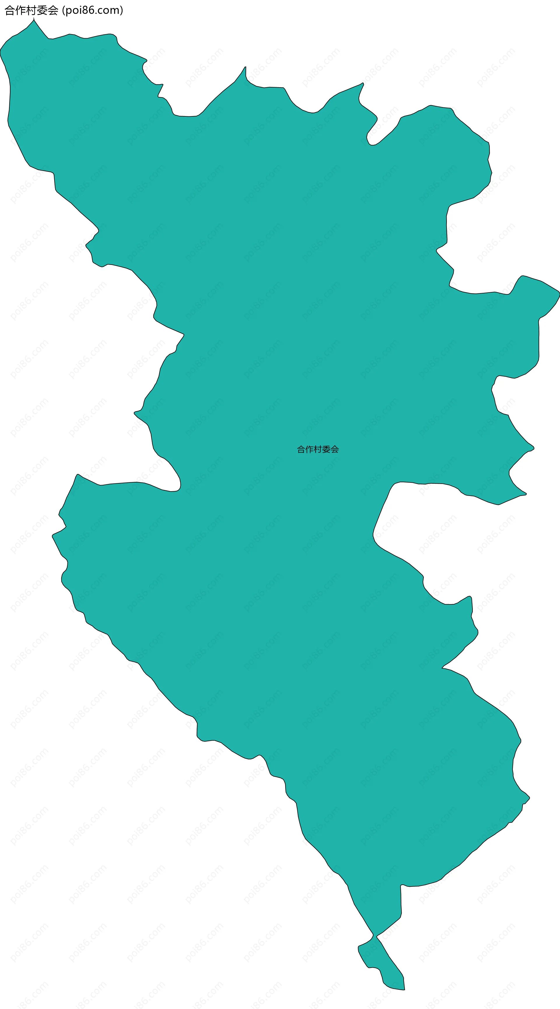 合作村委会边界地图