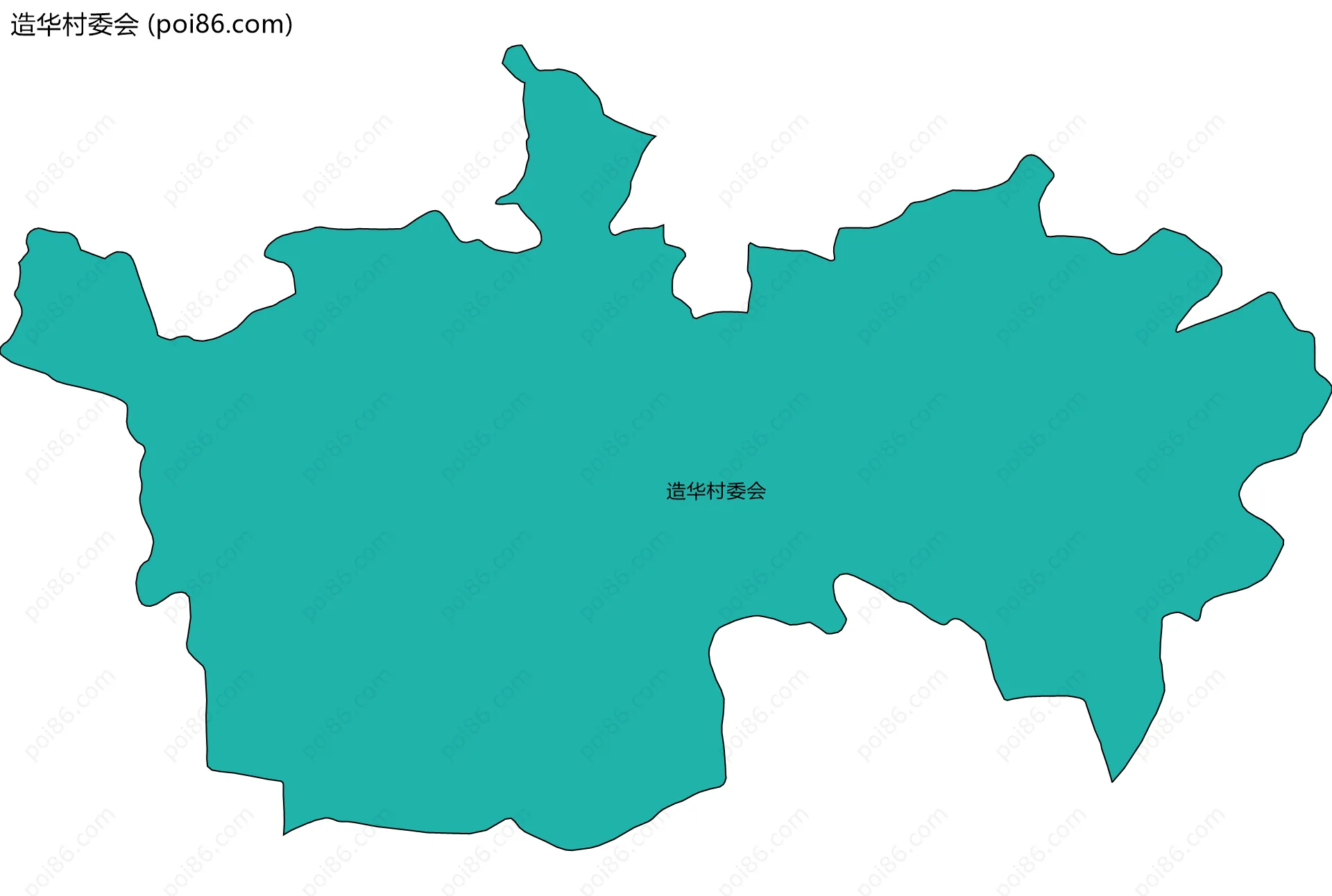 造华村委会边界地图