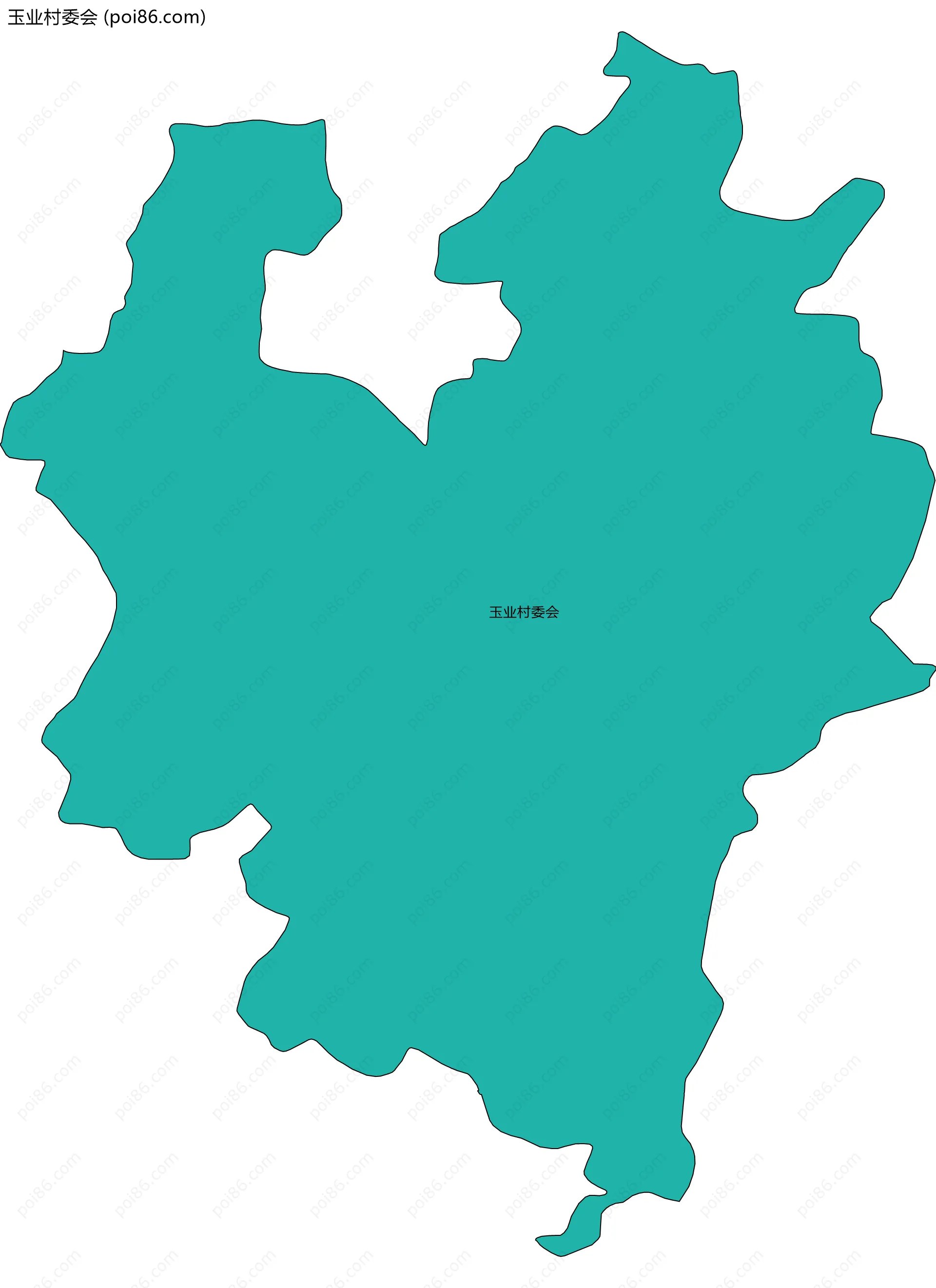 玉业村委会边界地图