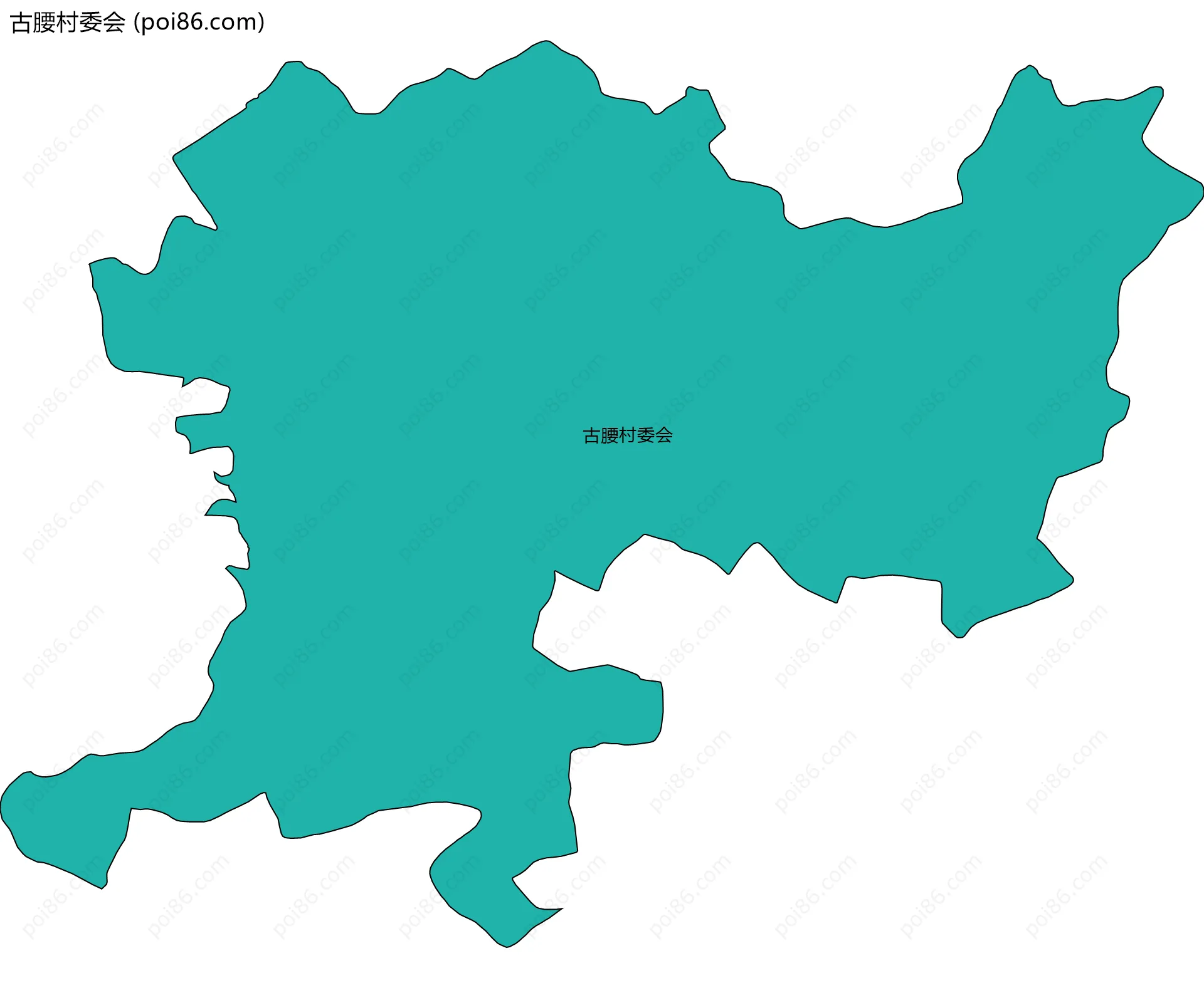 古腰村委会边界地图