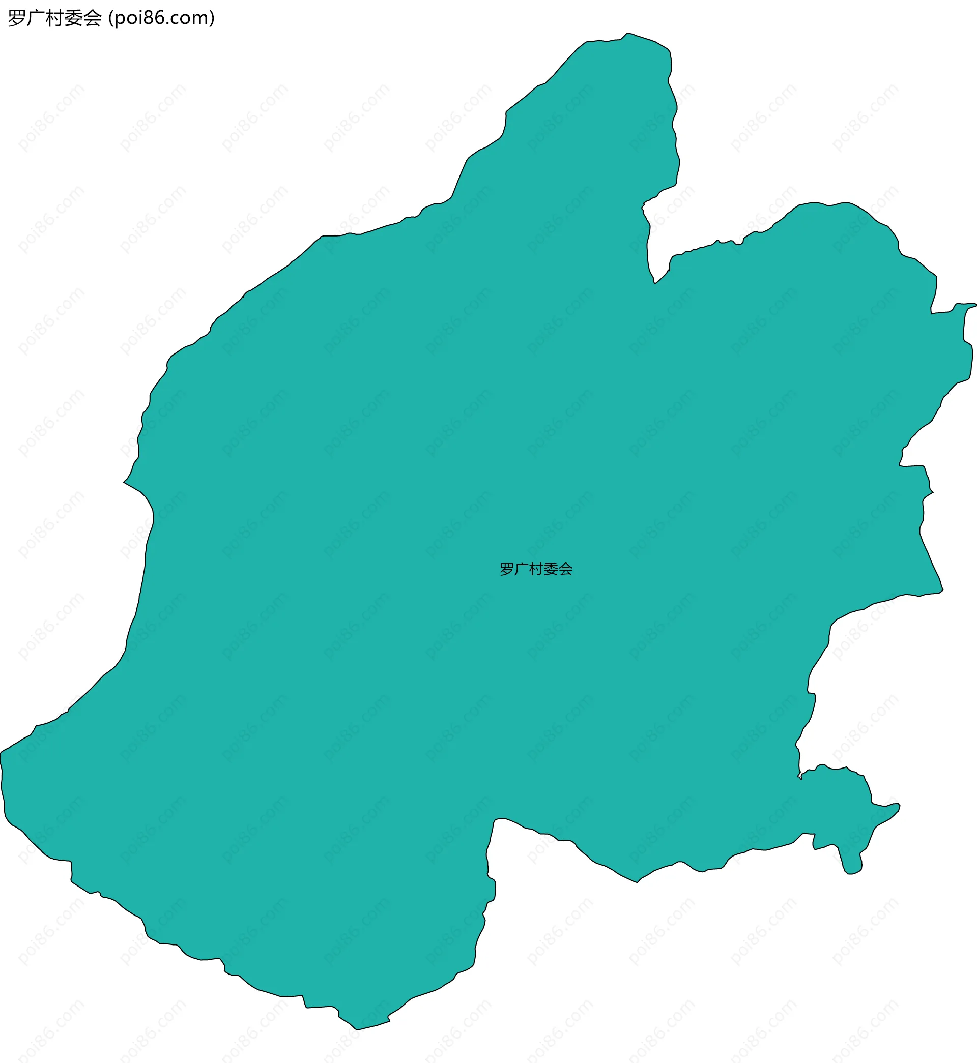 罗广村委会边界地图