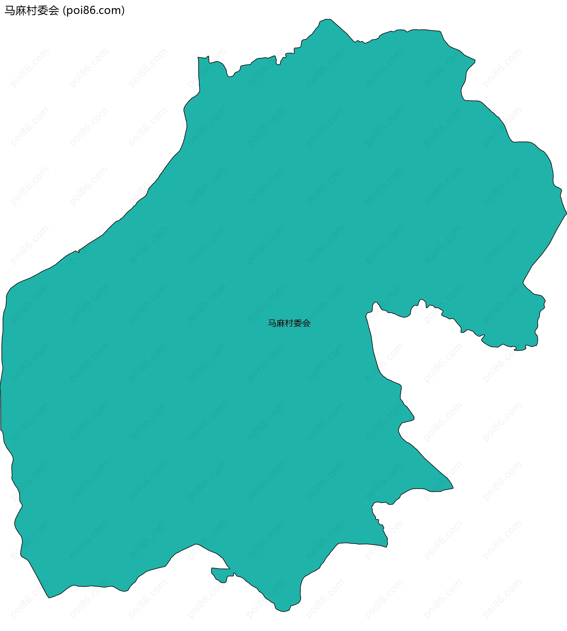 马麻村委会边界地图
