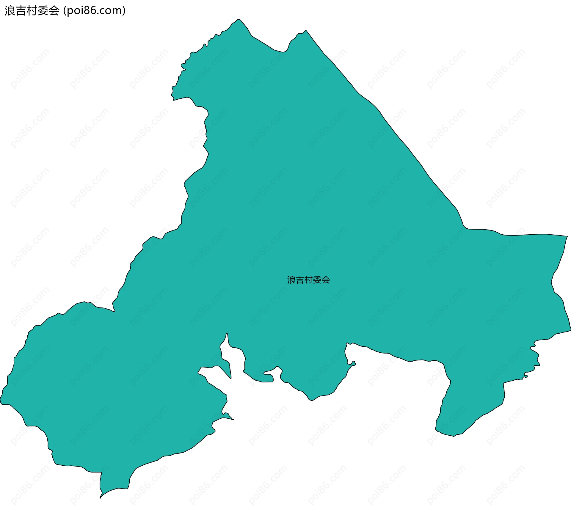 浪吉村委会边界地图