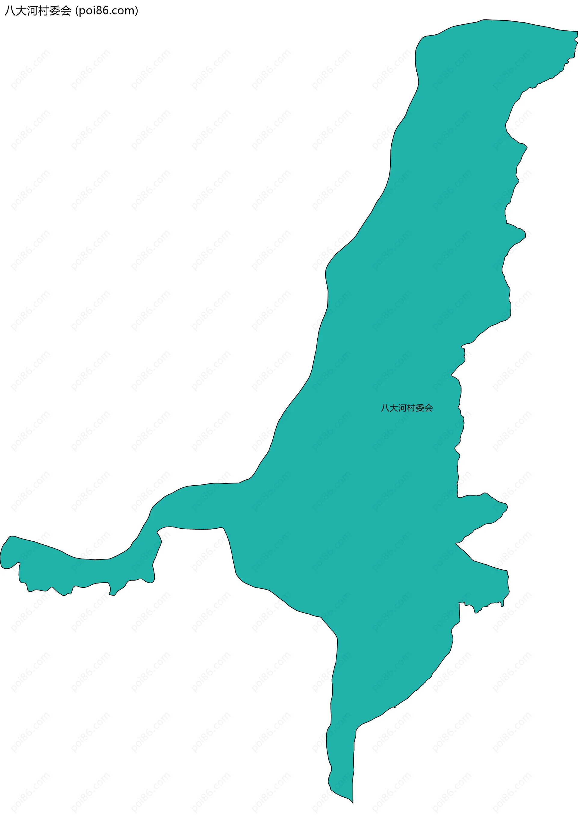 八大河村委会边界地图