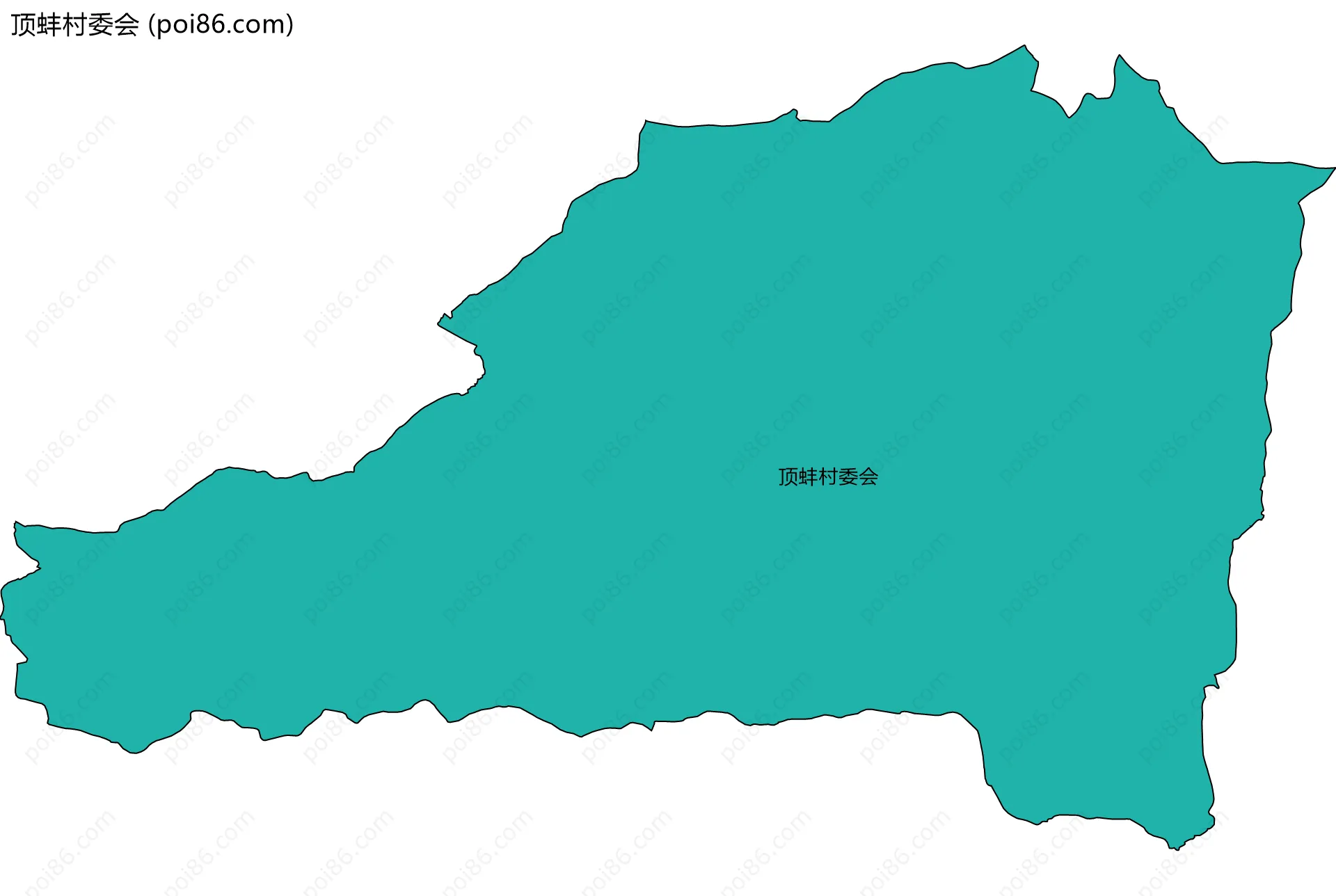 顶蚌村委会边界地图